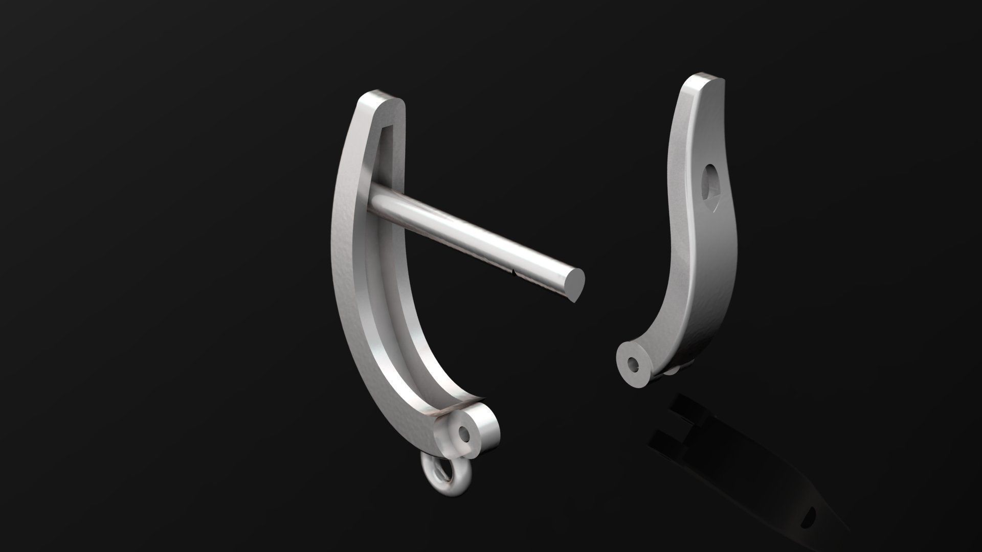 standart size earrling Free 3D print model_17