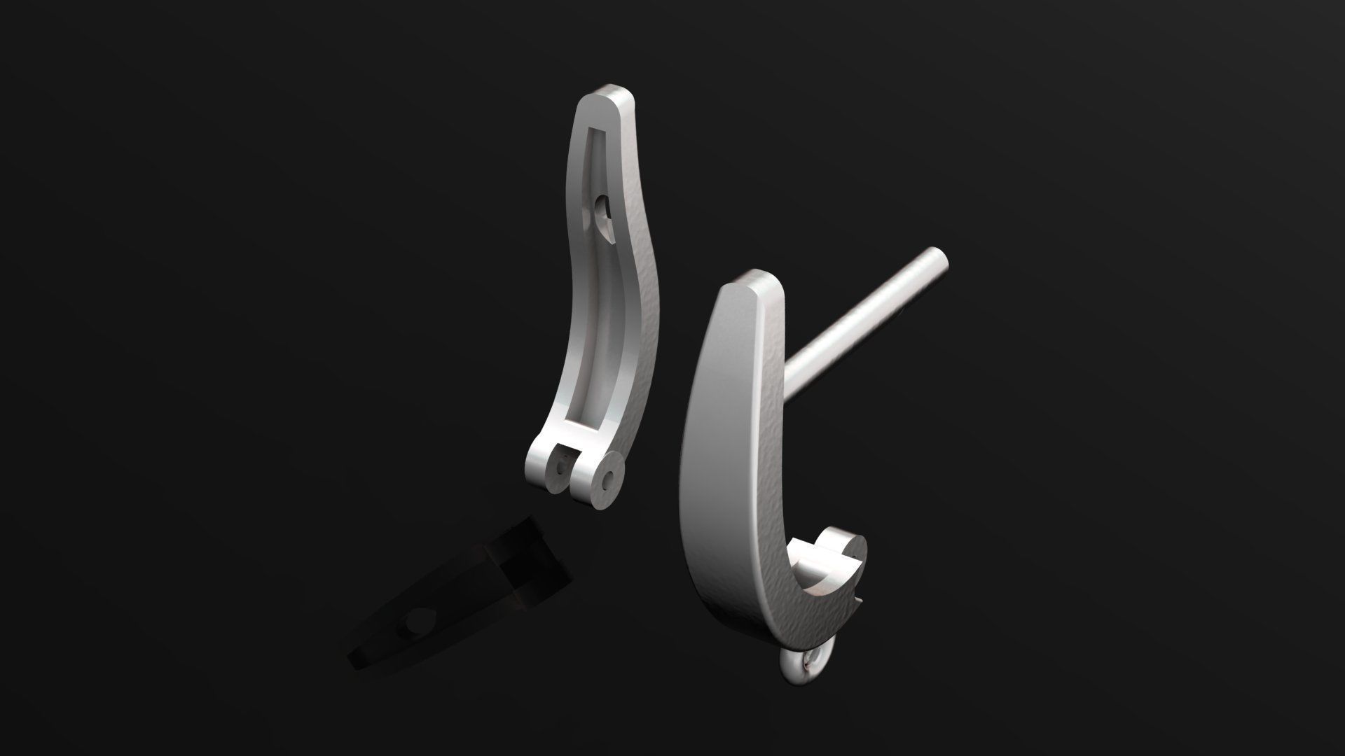 standart size earrling Free 3D print model_2