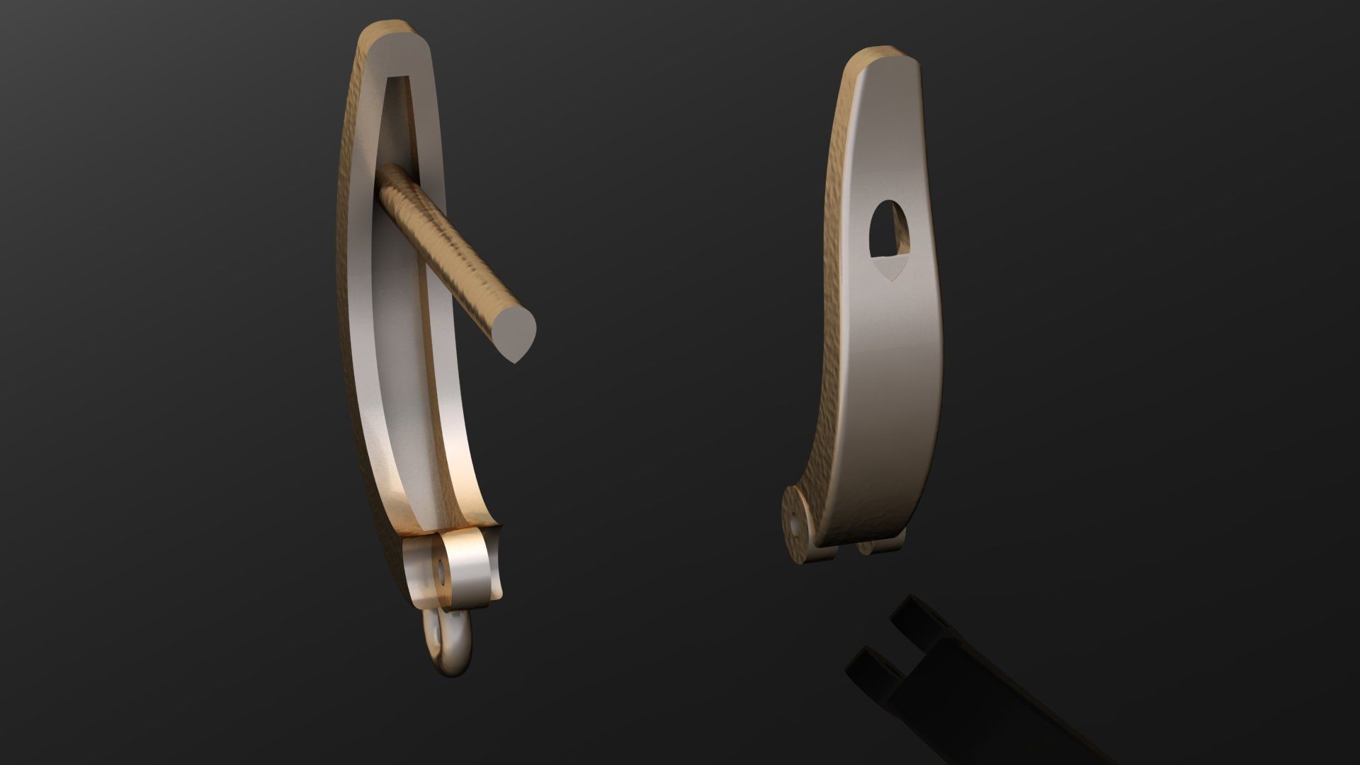 standart size earrling Free 3D print model_5
