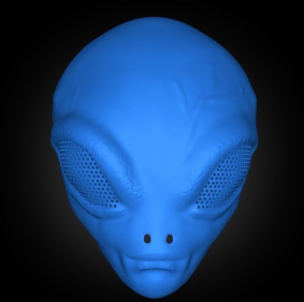Alien mask 3D print model_2
