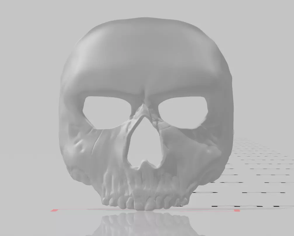 Ghost Mask Reality stl file with 3 option pins-normal-lastik pin 3D print model_0