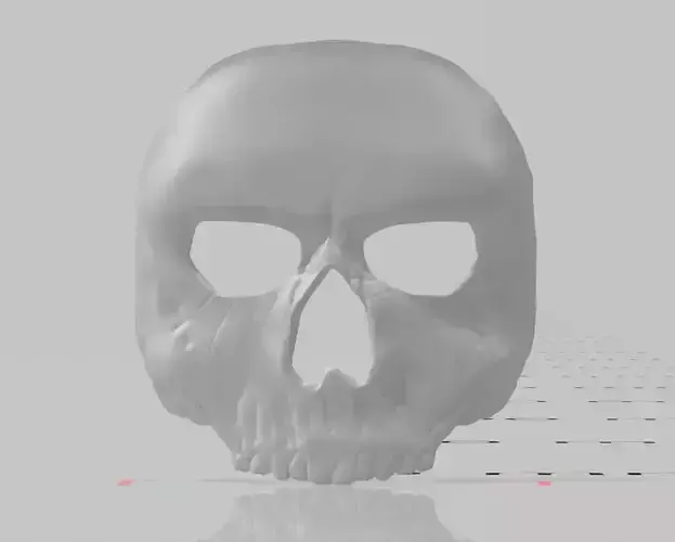 Ghost Mask Reality stl file with 3 option pins-normal-lastik pin 3D print model