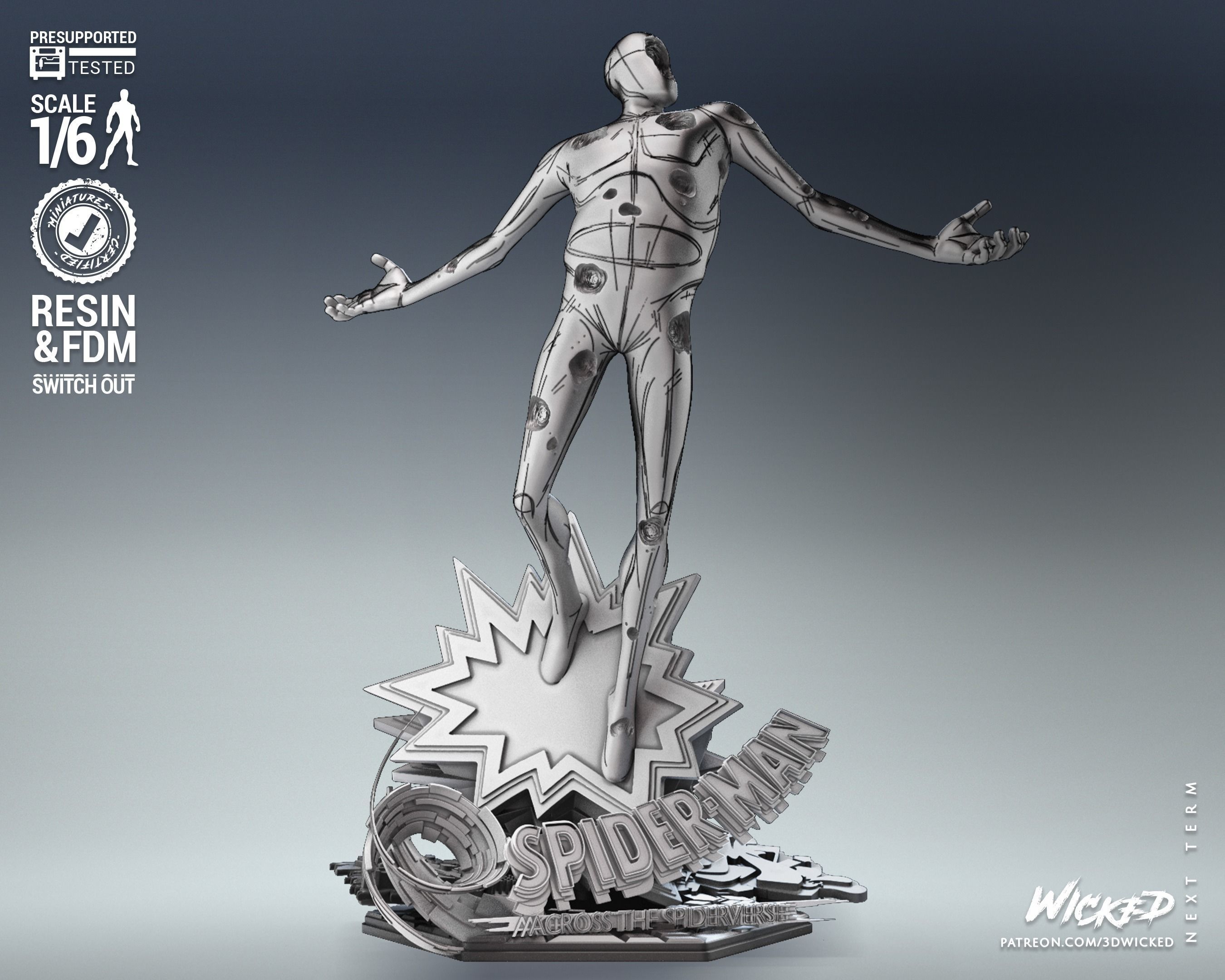 Wicked Marvel The Spot Sculpture Tested for 3D printing 3D print model_6