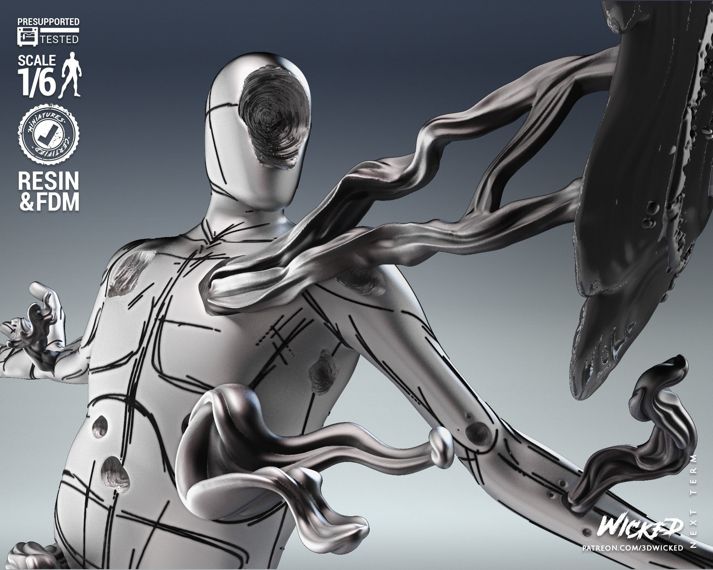 Wicked Marvel The Spot Sculpture Tested for 3D printing 3D print model_18