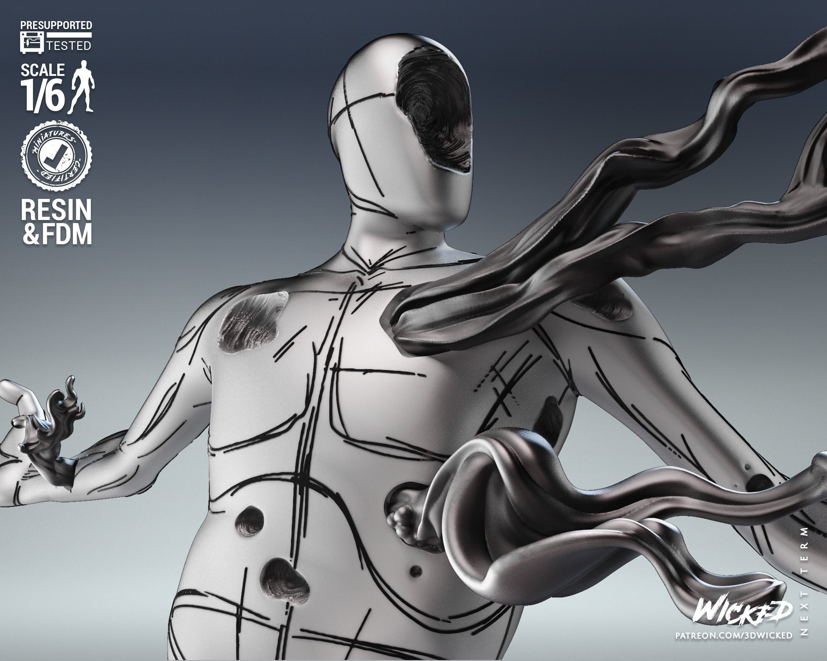 Wicked Marvel The Spot Sculpture Tested for 3D printing 3D print model_42