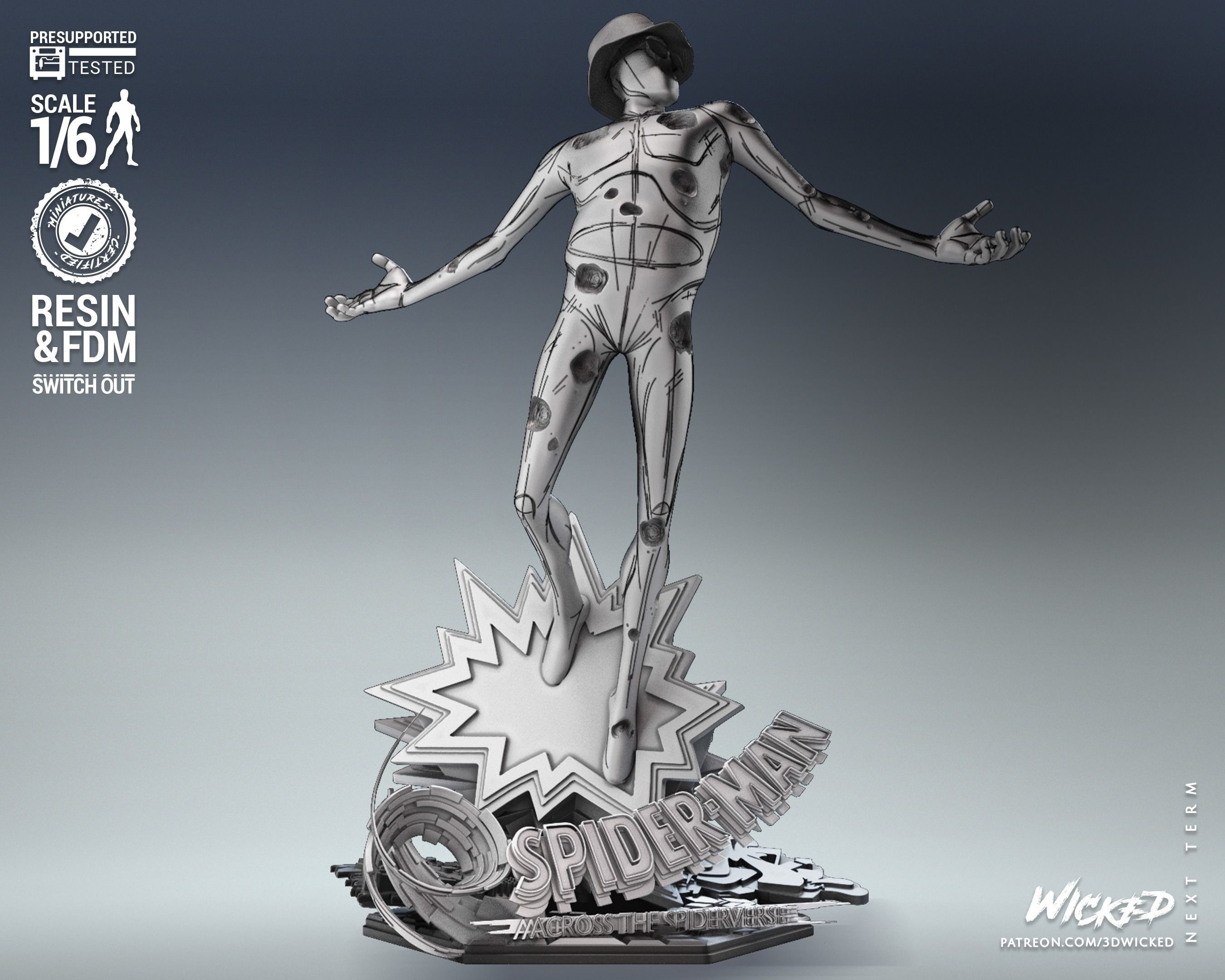 Wicked Marvel The Spot Sculpture Tested for 3D printing 3D print model_10