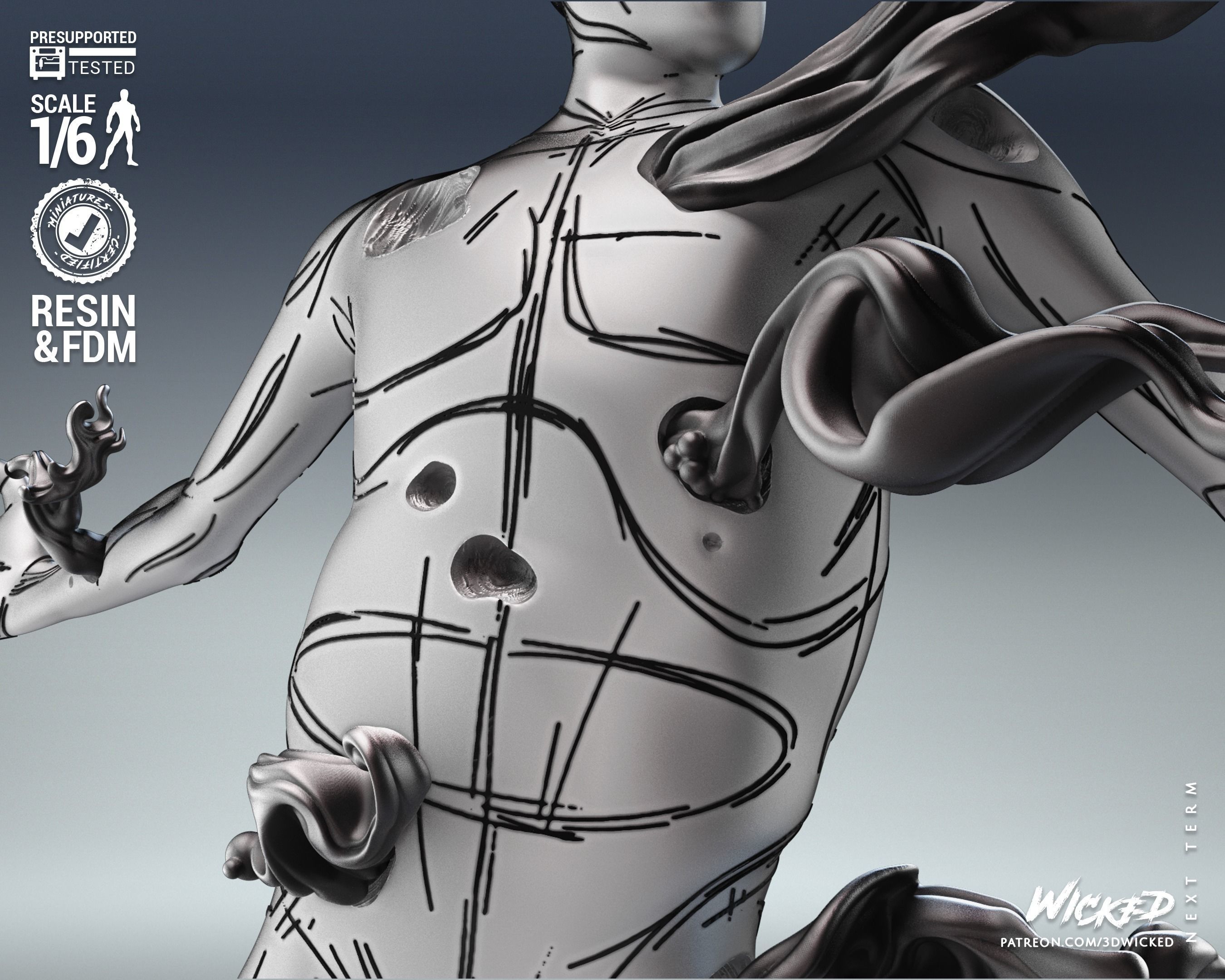 Wicked Marvel The Spot Sculpture Tested for 3D printing 3D print model_26