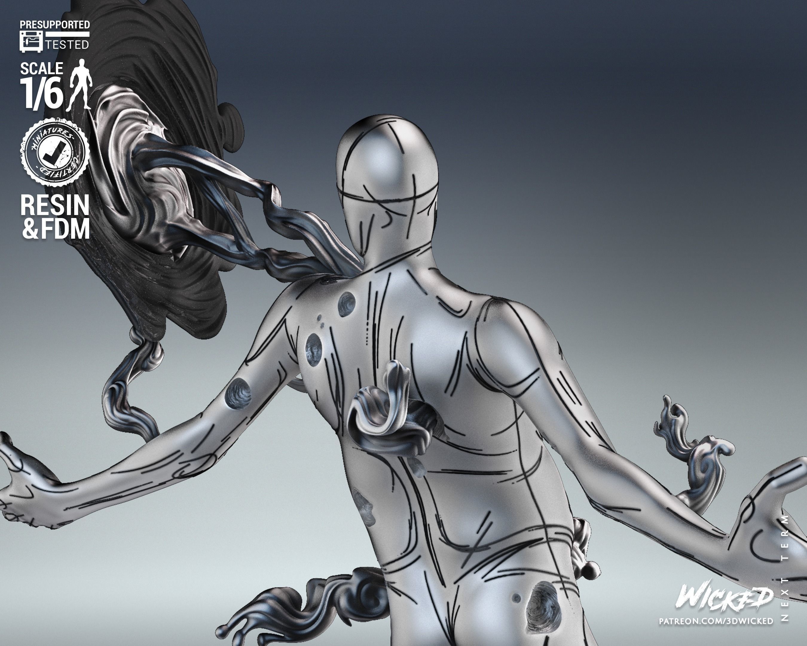 Wicked Marvel The Spot Sculpture Tested for 3D printing 3D print model_15