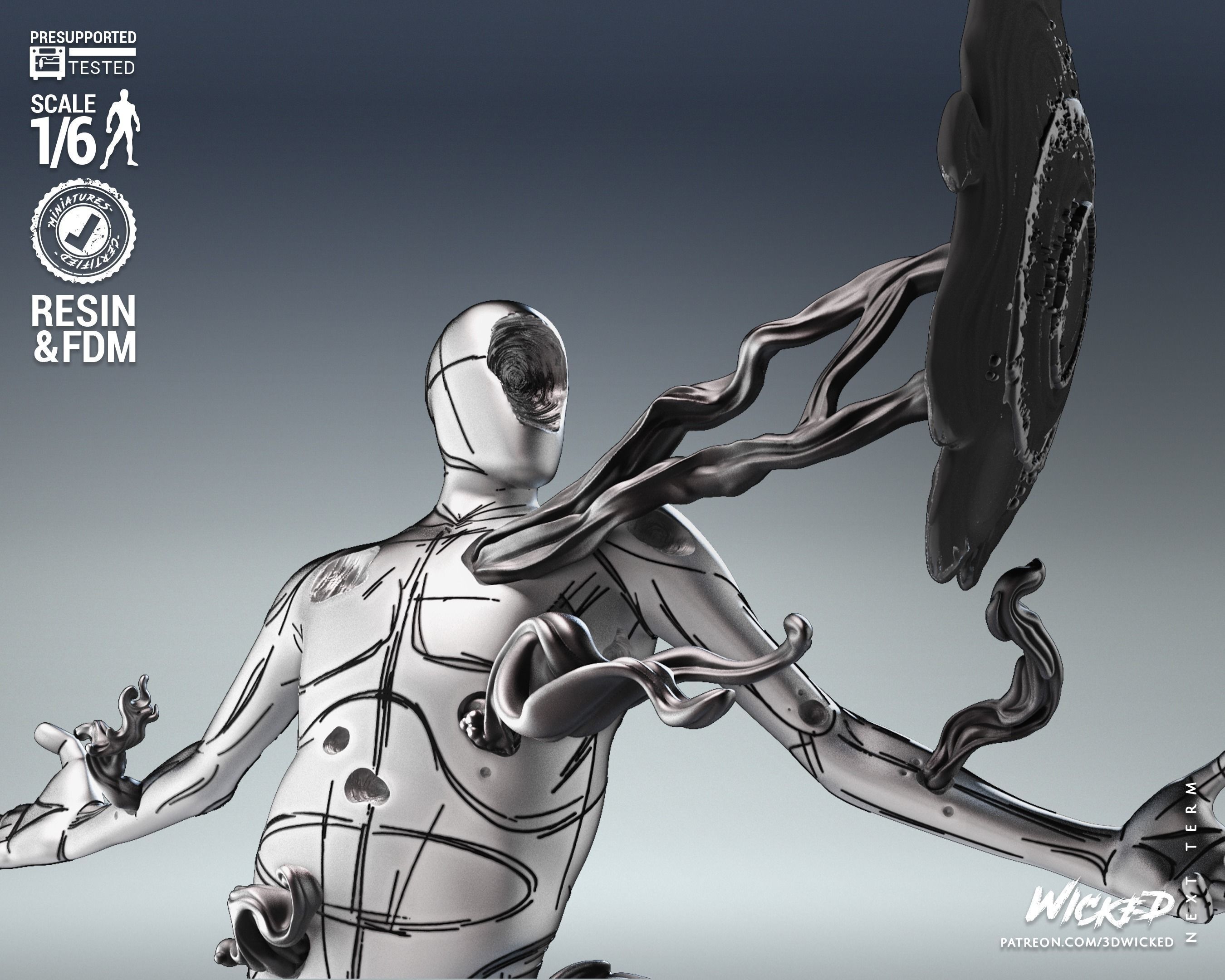 Wicked Marvel The Spot Sculpture Tested for 3D printing 3D print model_13