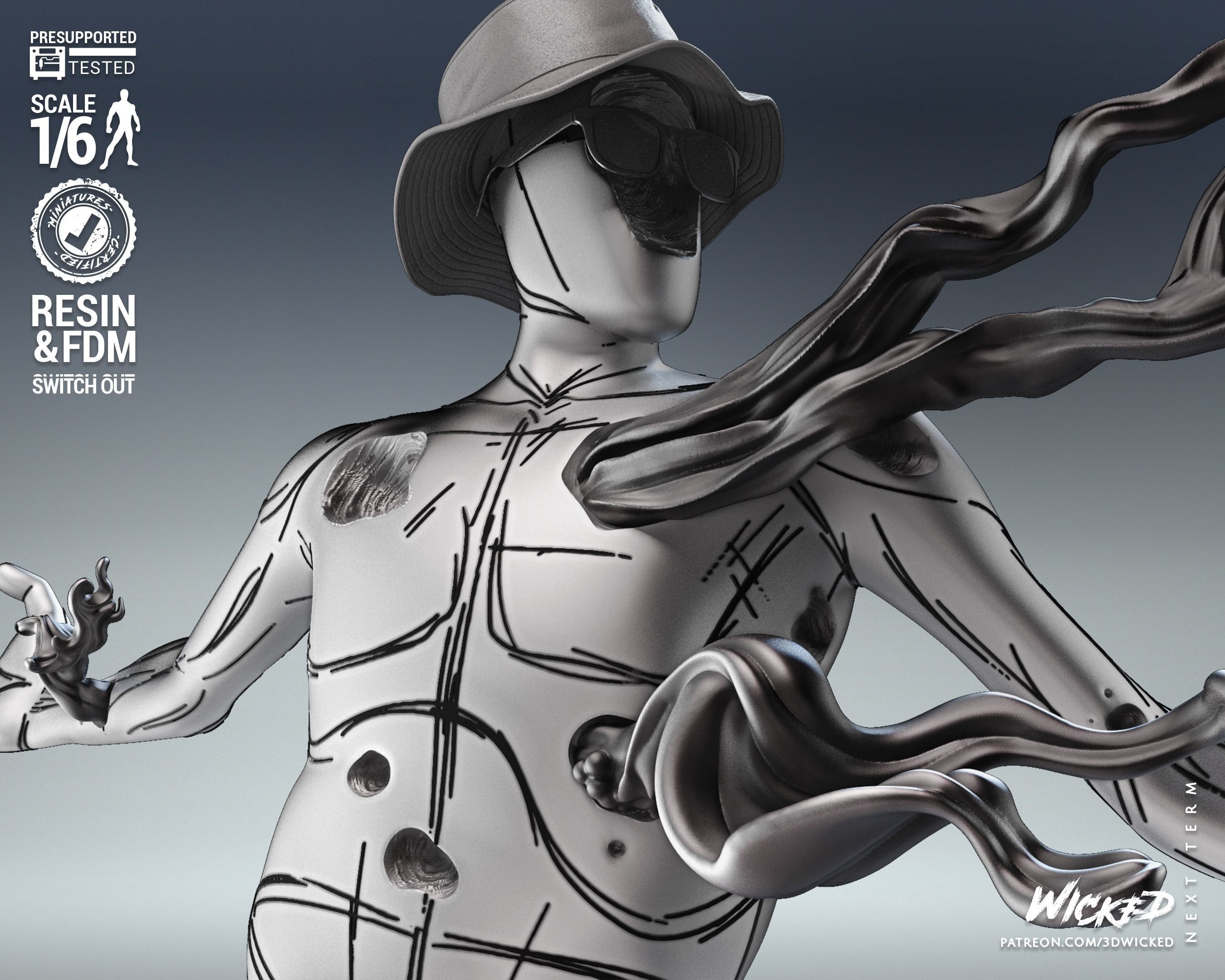 Wicked Marvel The Spot Sculpture Tested for 3D printing 3D print model_46