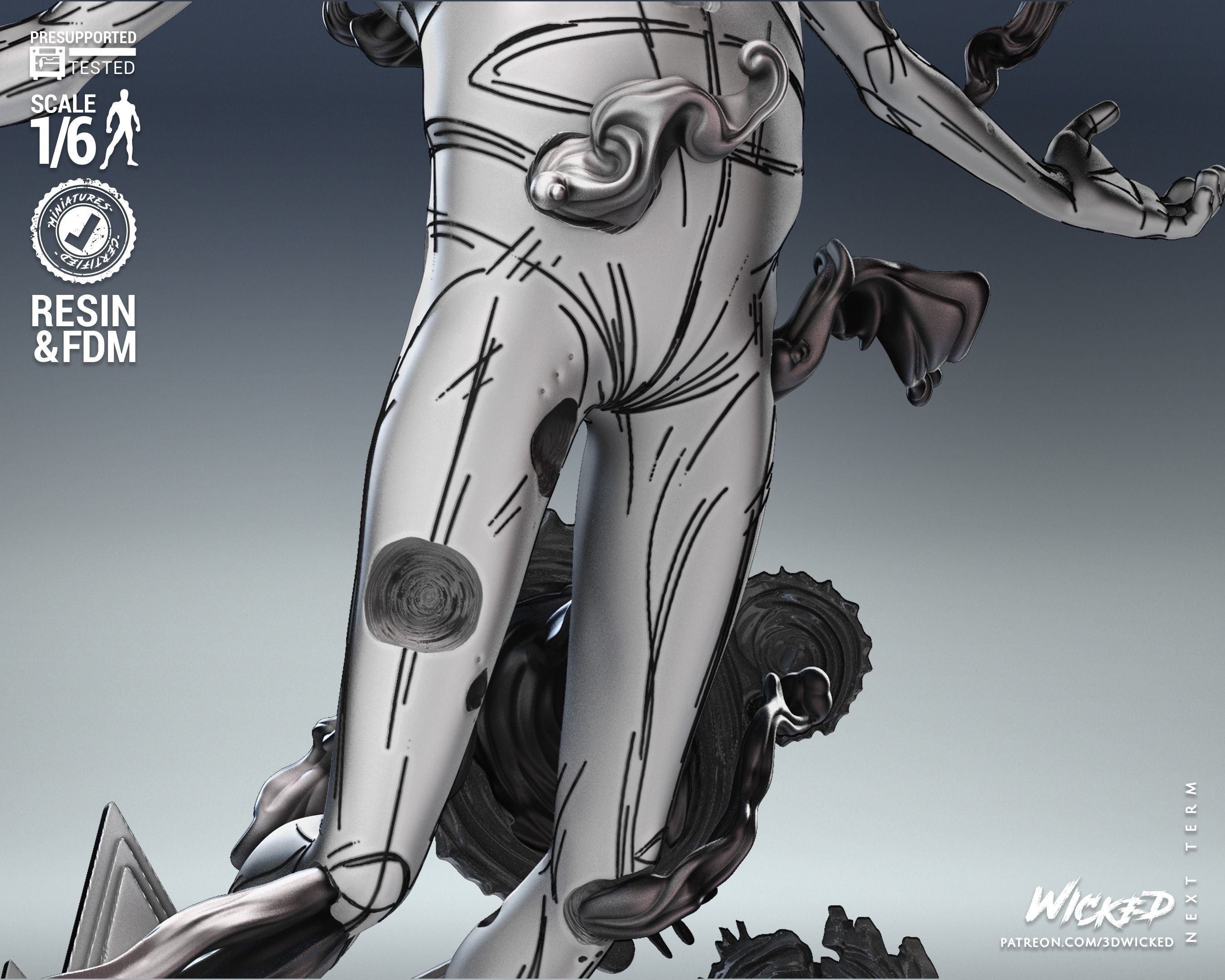 Wicked Marvel The Spot Sculpture Tested for 3D printing 3D print model_32