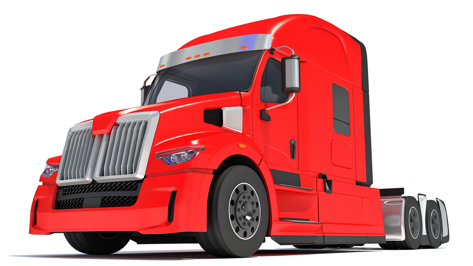 Generic Semi Truck 3D model_11