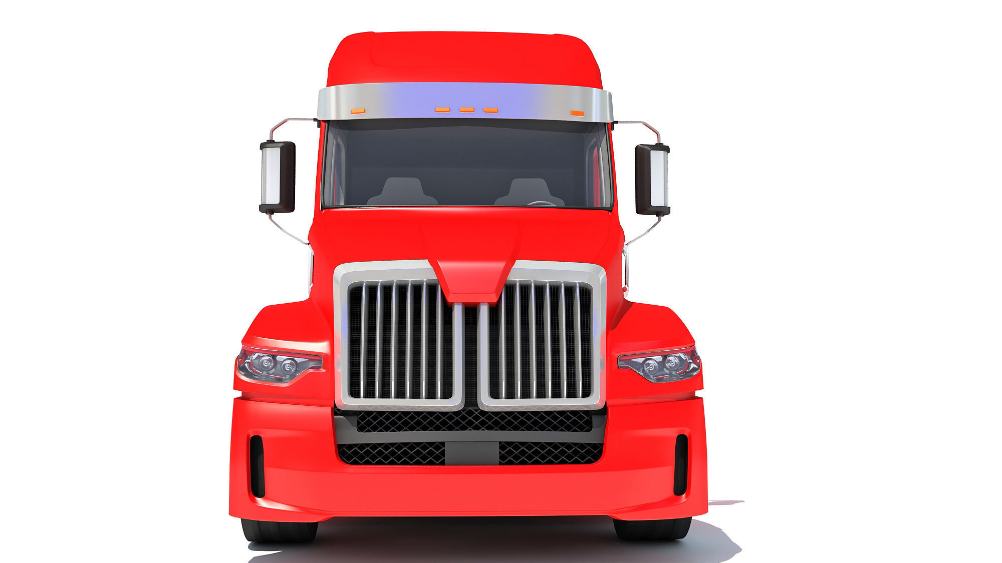 Generic Semi Truck 3D model_10