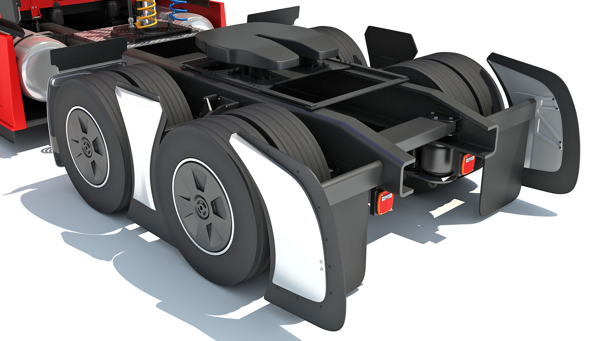 Generic Semi Truck 3D model_14