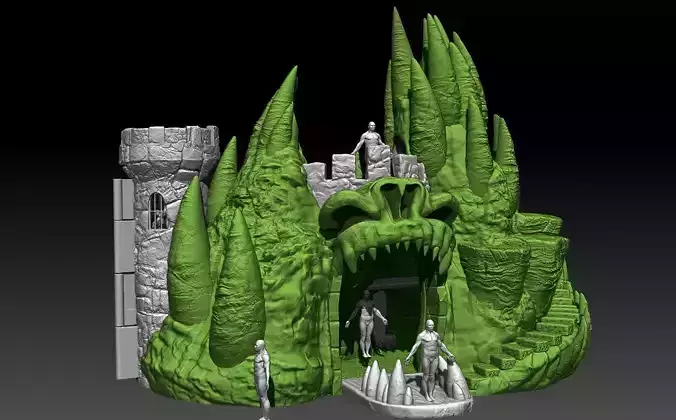 Rancor Mountian Playset MOTU castle 