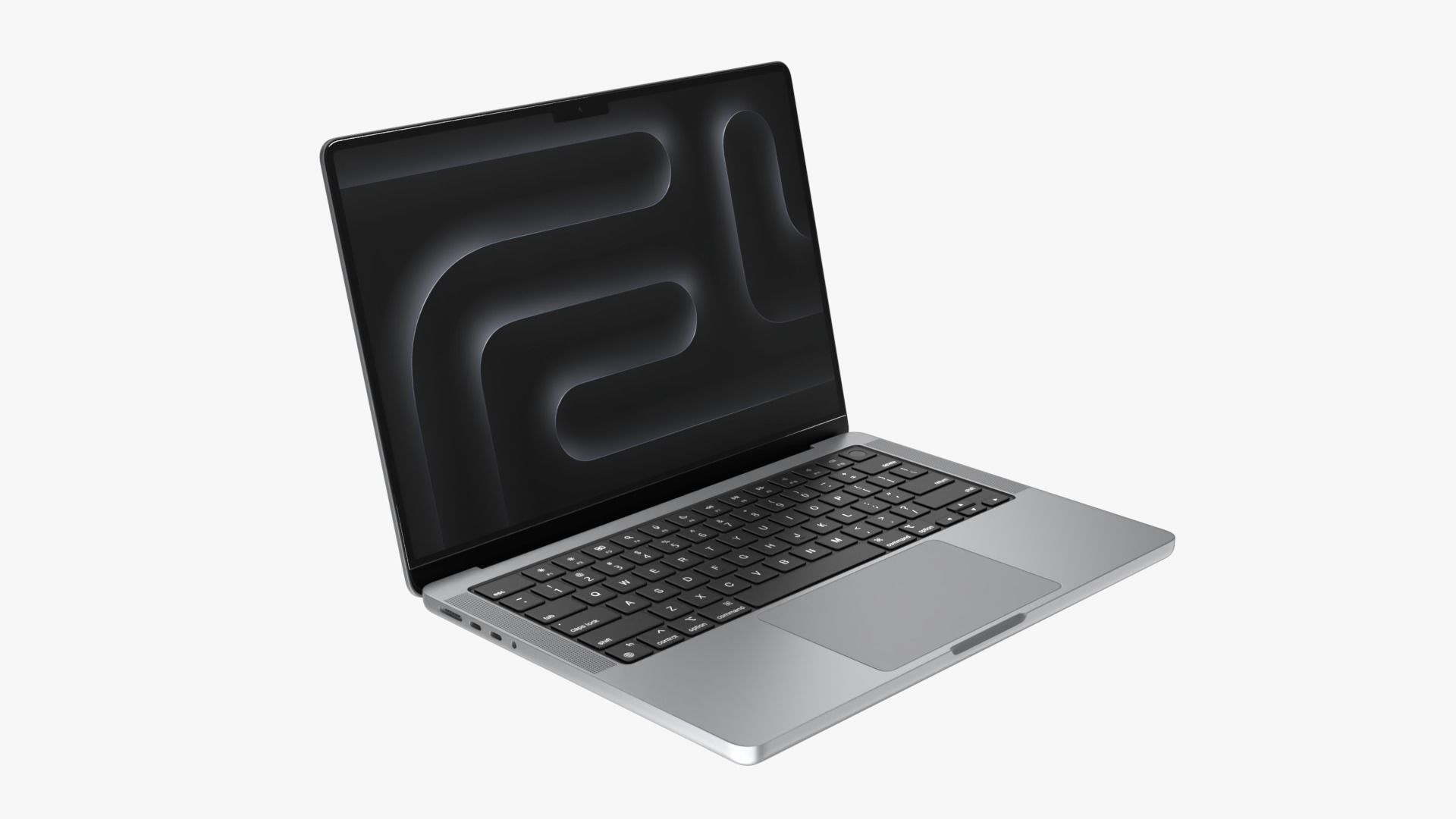 Apple MacBook Pro M3 14-inch Space Gray 3D model_1