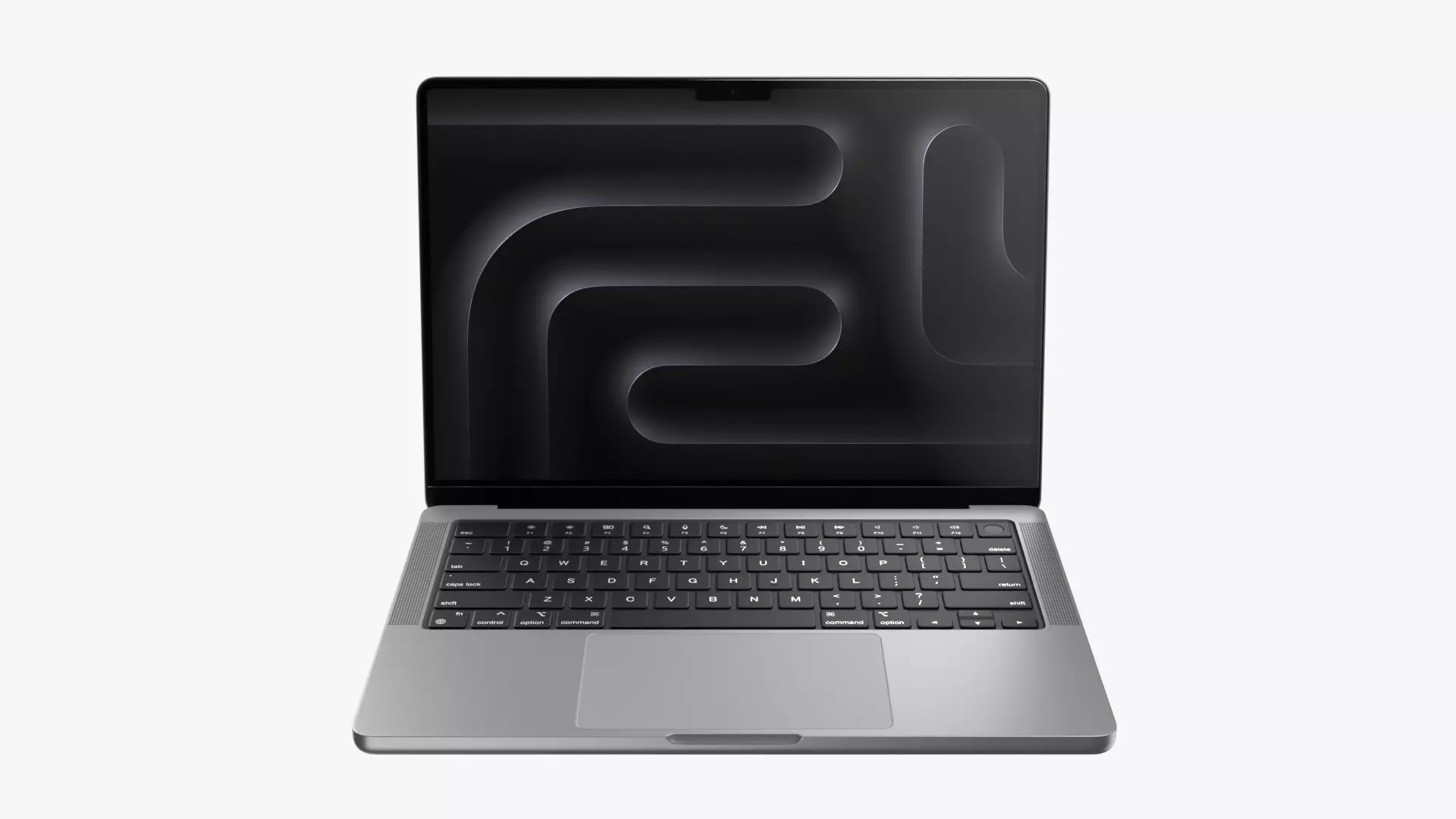 Apple MacBook Pro M3 14-inch Space Gray 3D model_0