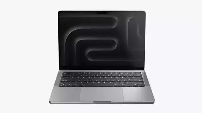Apple MacBook Pro M3 14-inch Space Gray 3D model