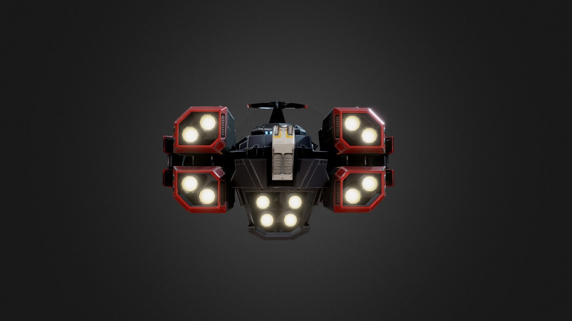 Battlecruiser 3D model_1