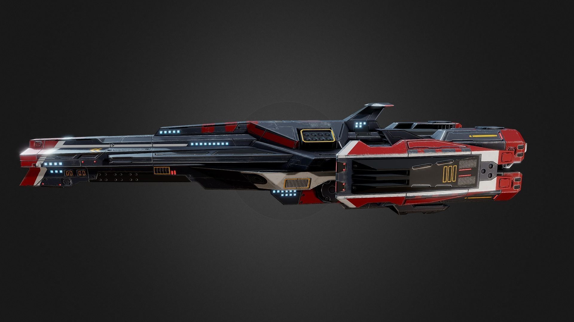 Battlecruiser 3D model_3