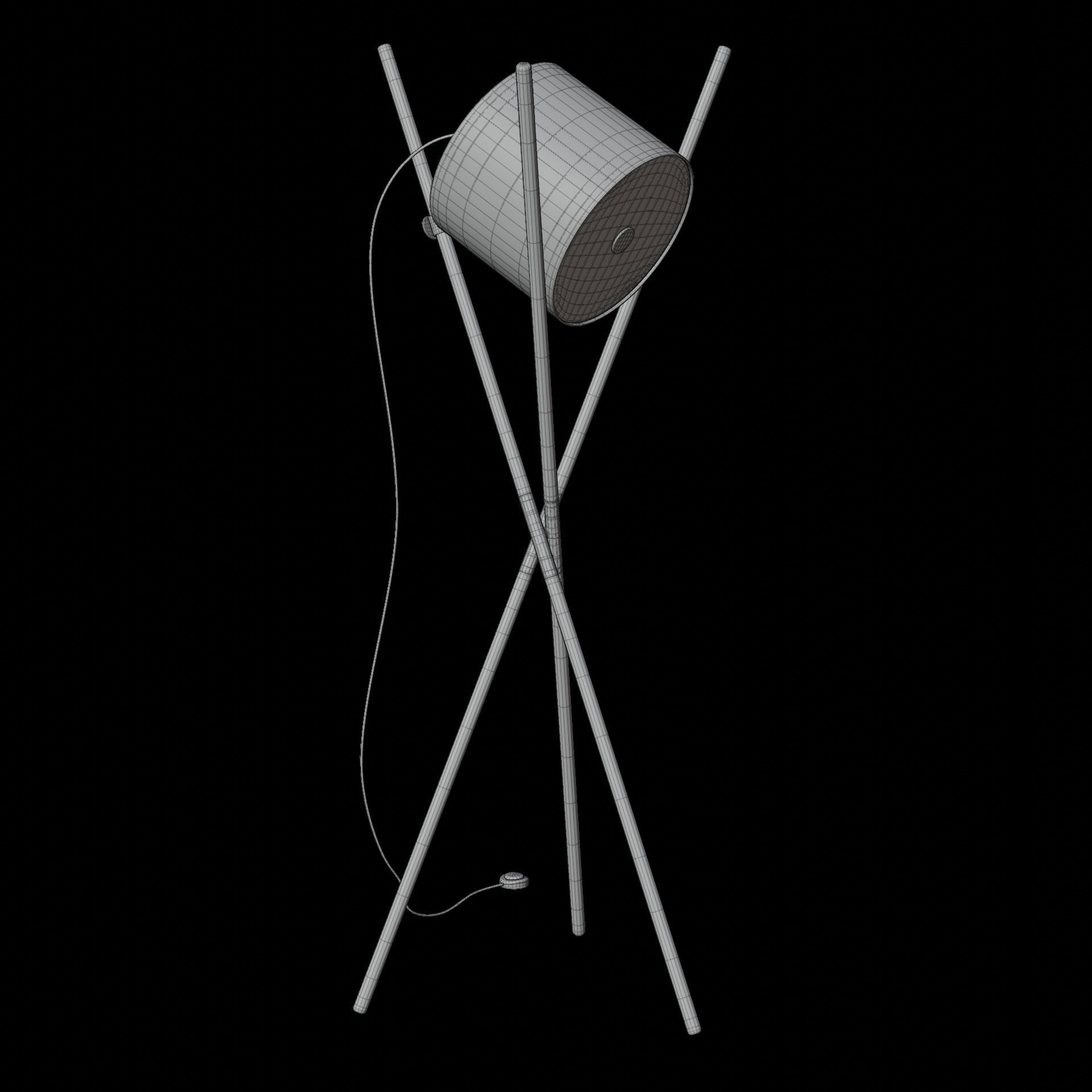 Tripod Floor and Desk Lamp Collection Artisan Shift Lamp 3D model_5