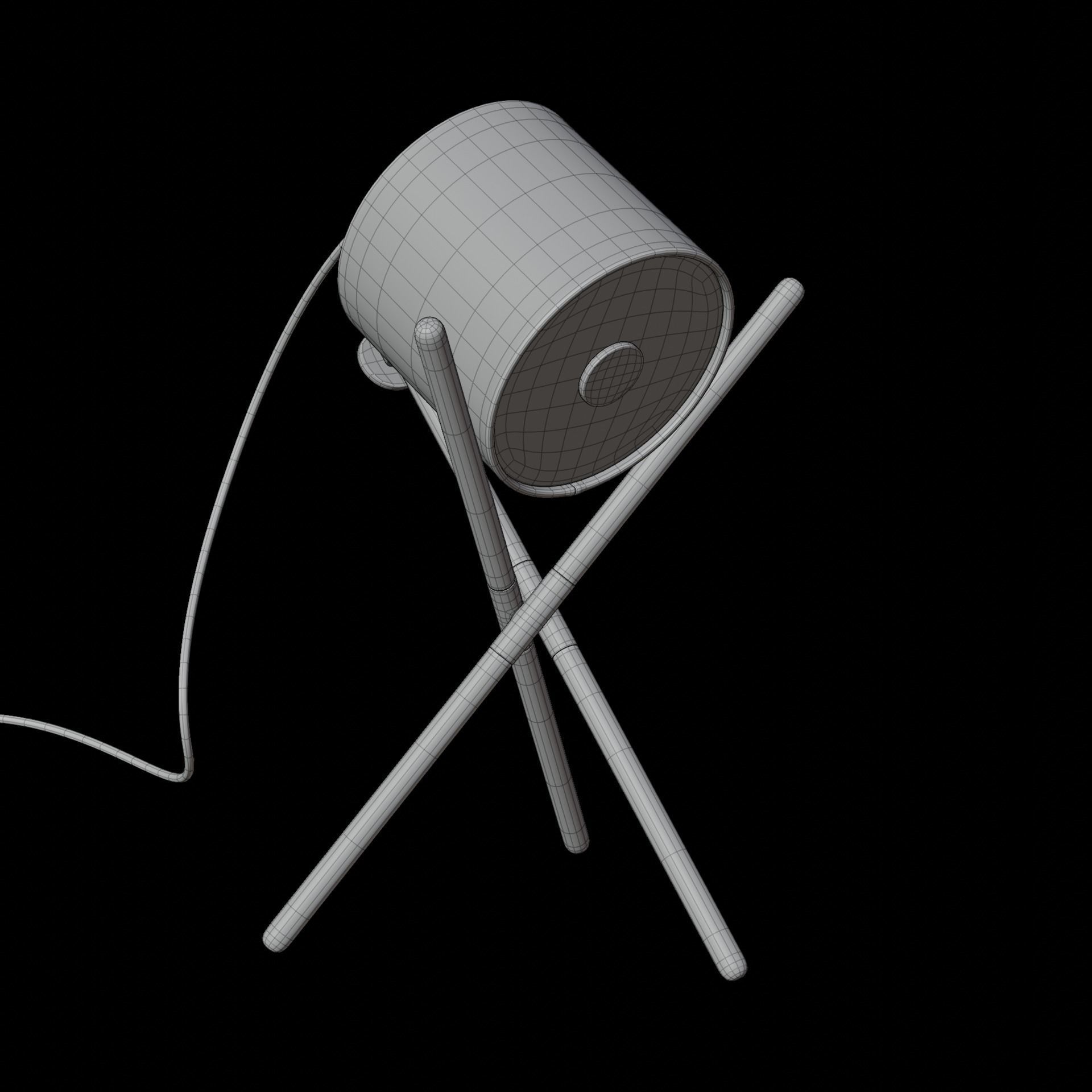 Tripod Floor and Desk Lamp Collection Artisan Shift Lamp 3D model_25