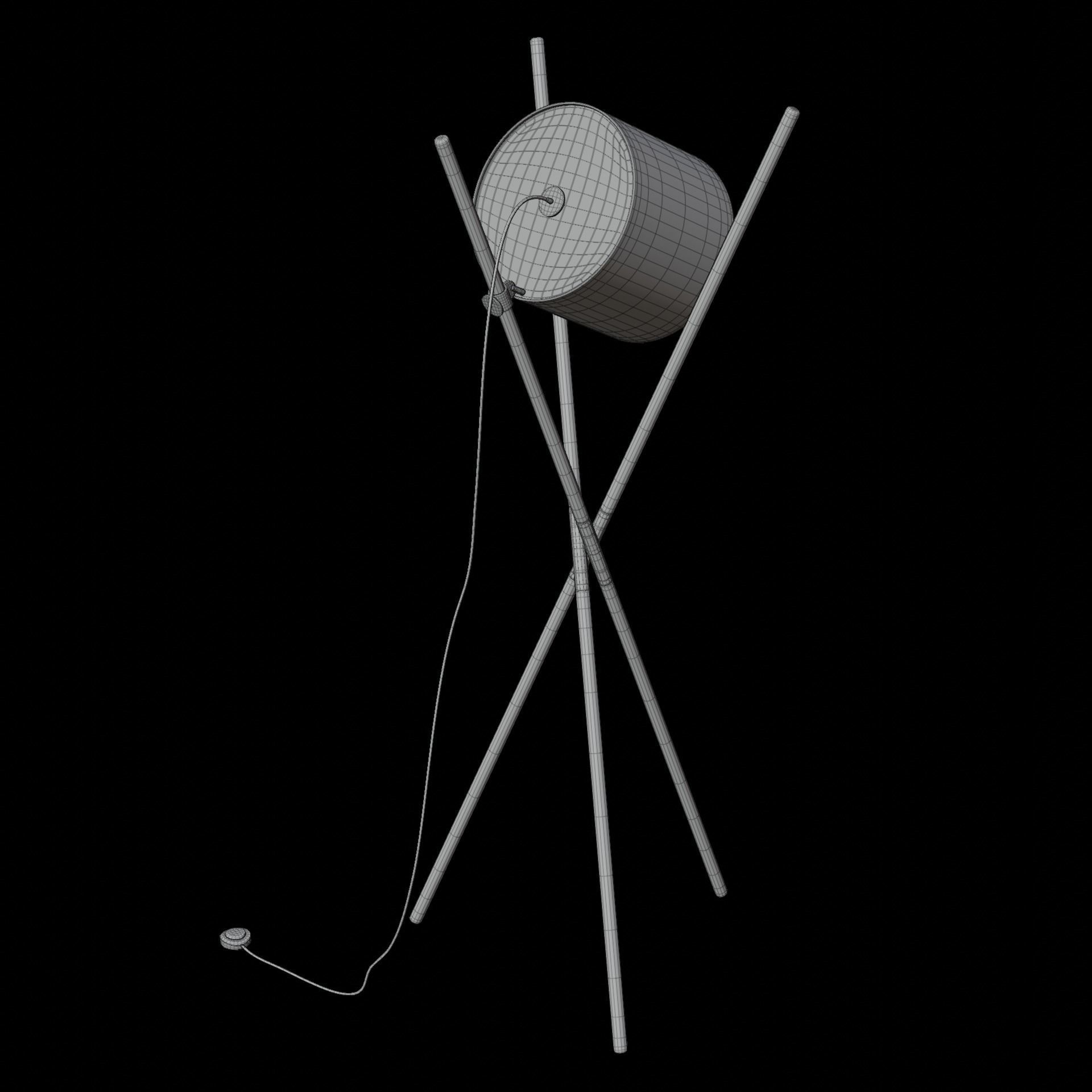 Tripod Floor and Desk Lamp Collection Artisan Shift Lamp 3D model_6