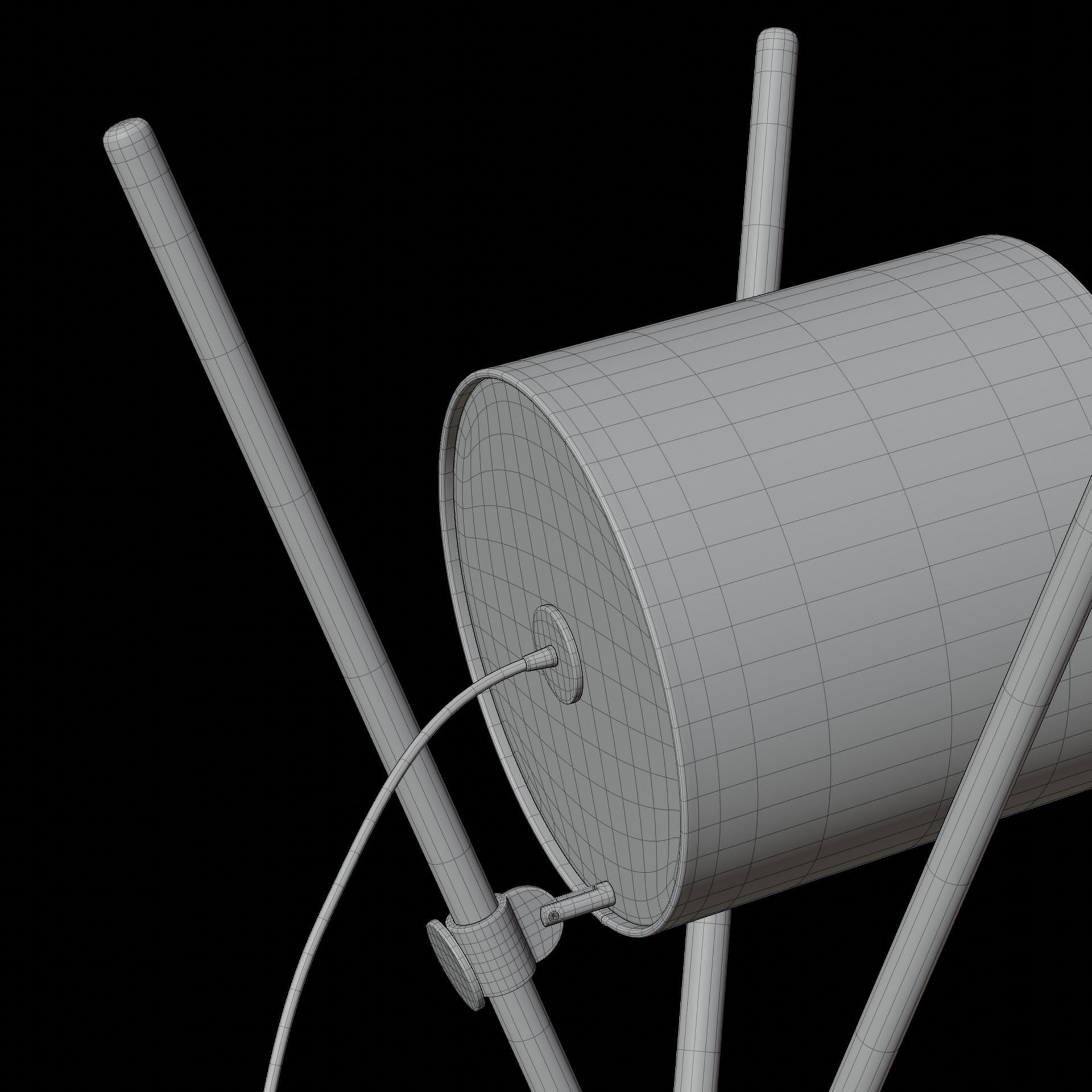 Tripod Floor and Desk Lamp Collection Artisan Shift Lamp 3D model_19