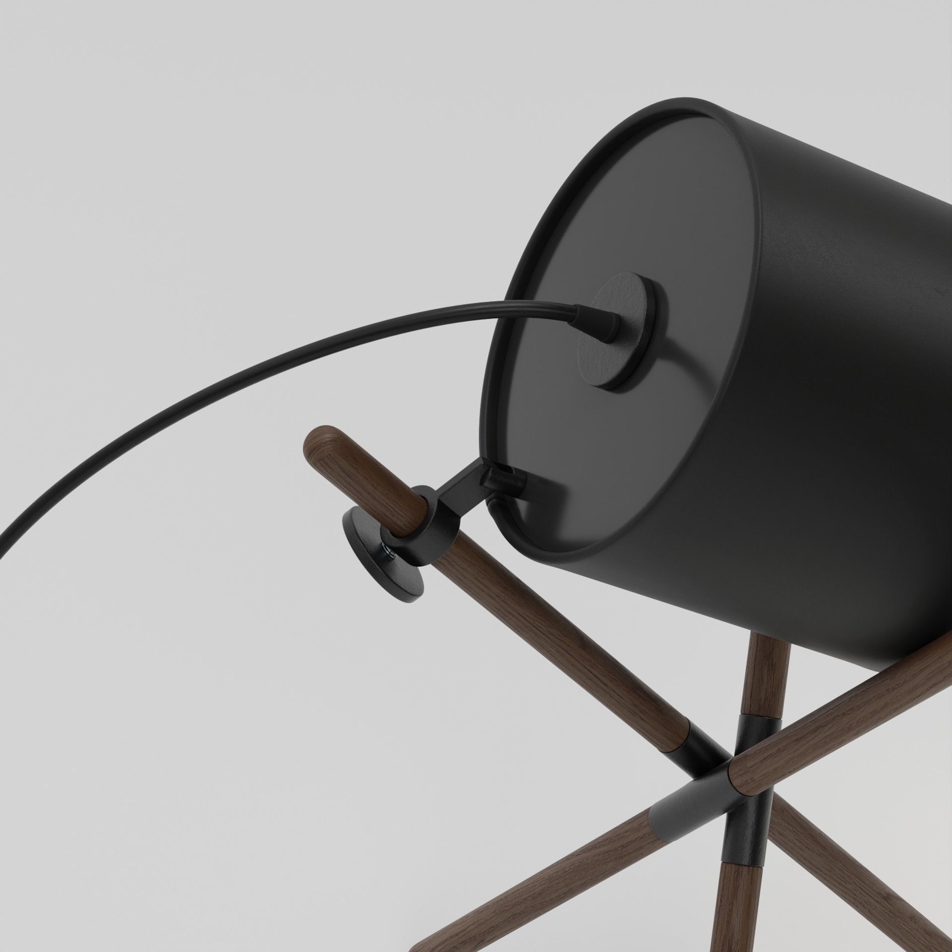 Tripod Floor and Desk Lamp Collection Artisan Shift Lamp 3D model_24