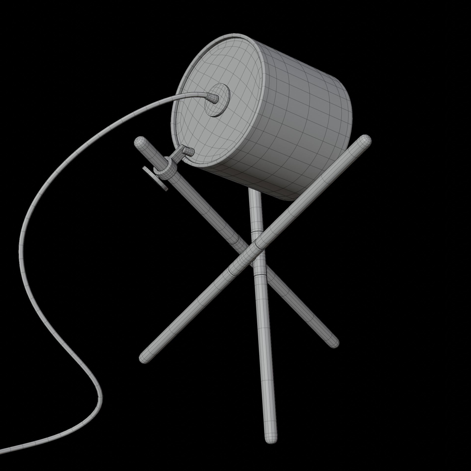 Tripod Floor and Desk Lamp Collection Artisan Shift Lamp 3D model_26