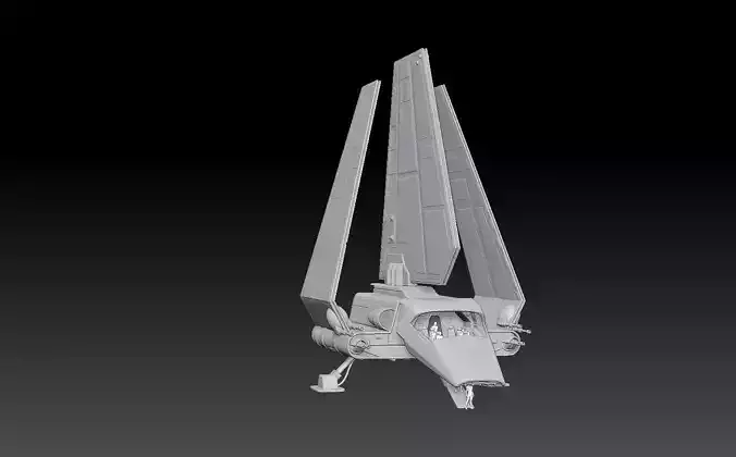 Imperial Shuttle articulating model