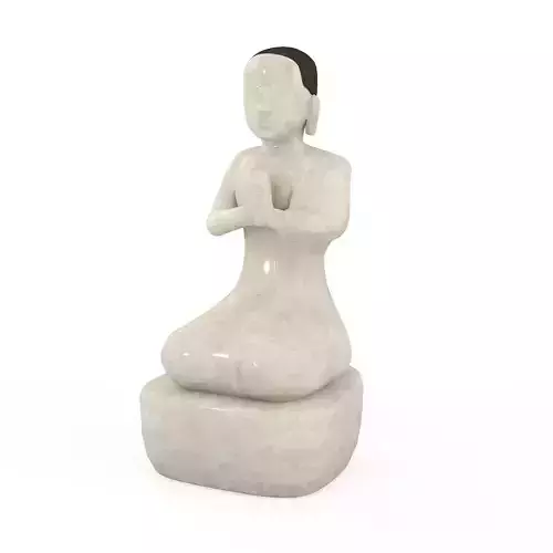 STONE BUDDHA STATUE 3D model