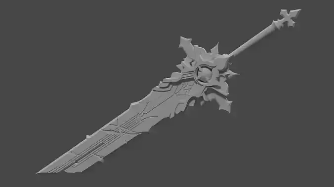 Genshin Impact Wolves Gravestone 3D print model