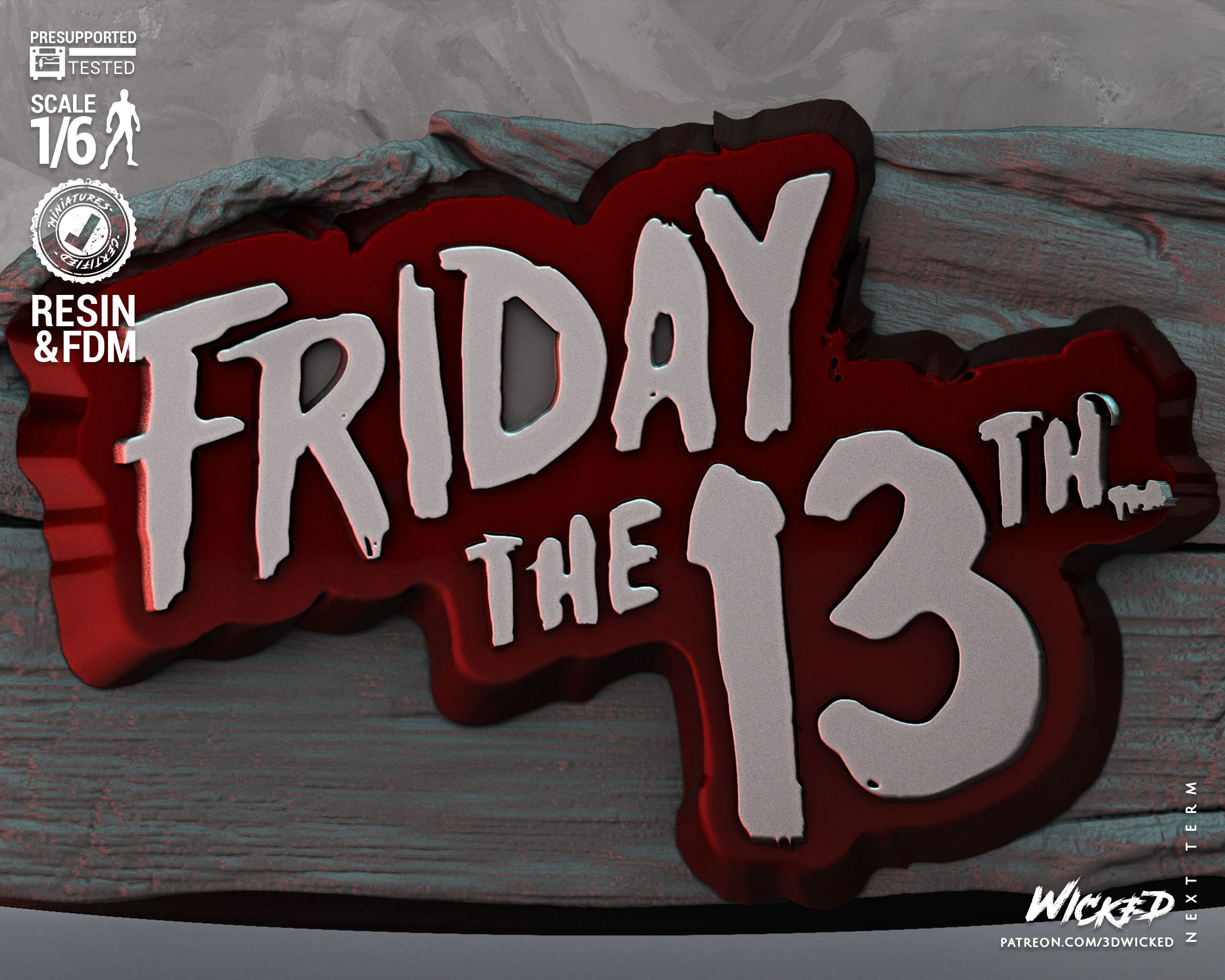 Wicked Horror Jason Sculpture Tested for 3D printing 3D print model_34