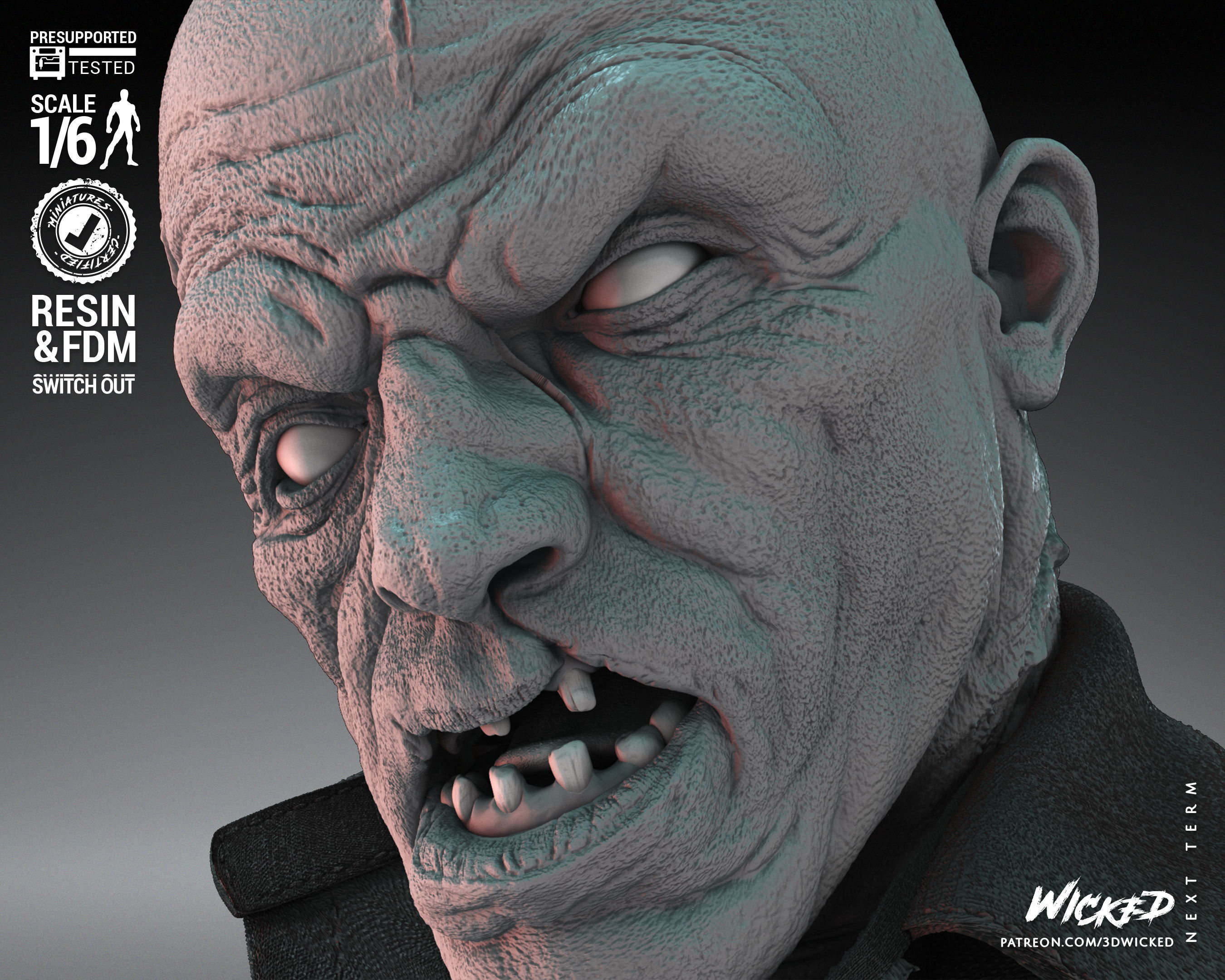 Wicked Horror Jason Sculpture Tested for 3D printing 3D print model_4