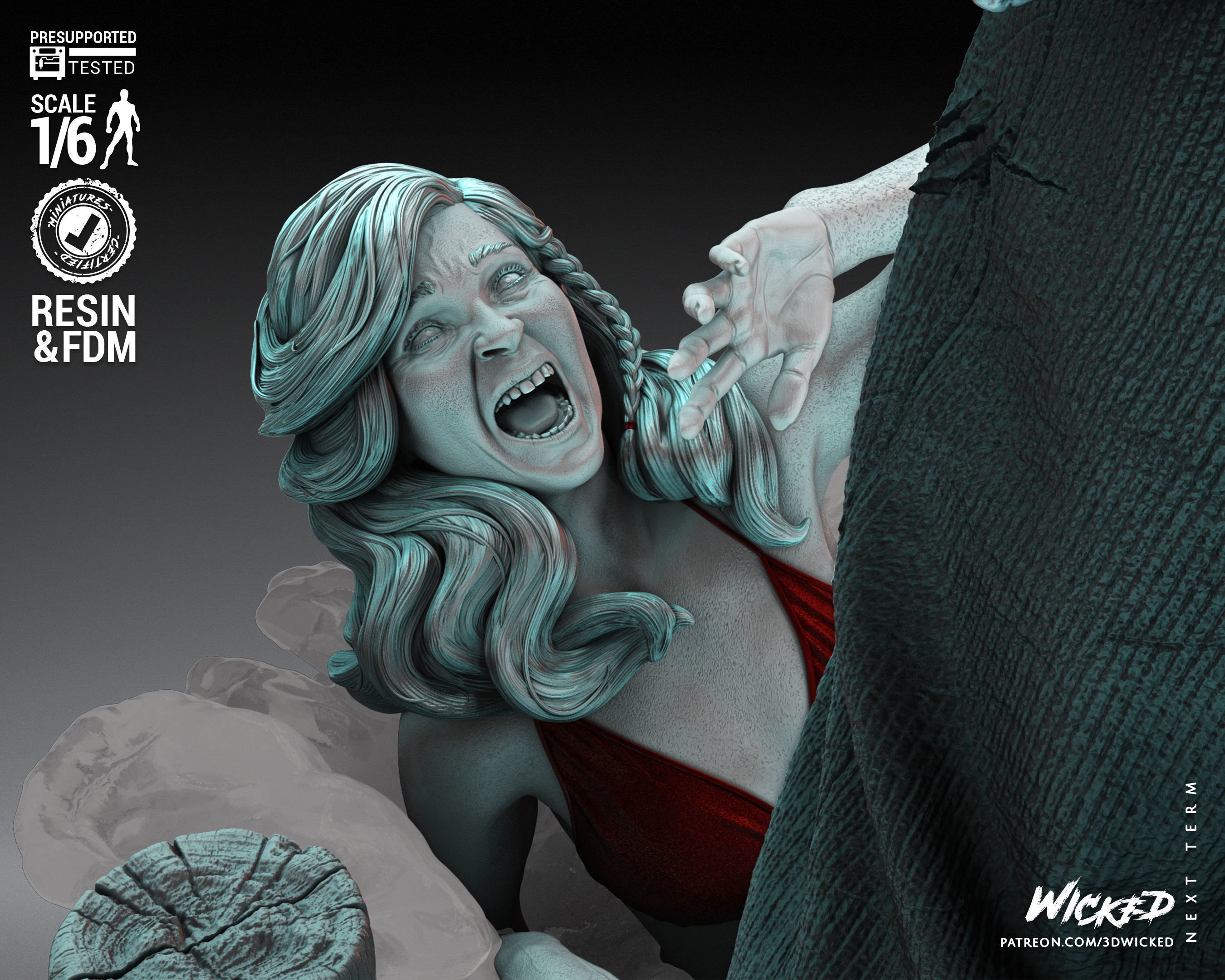 Wicked Horror Jason Sculpture Tested for 3D printing 3D print model_31