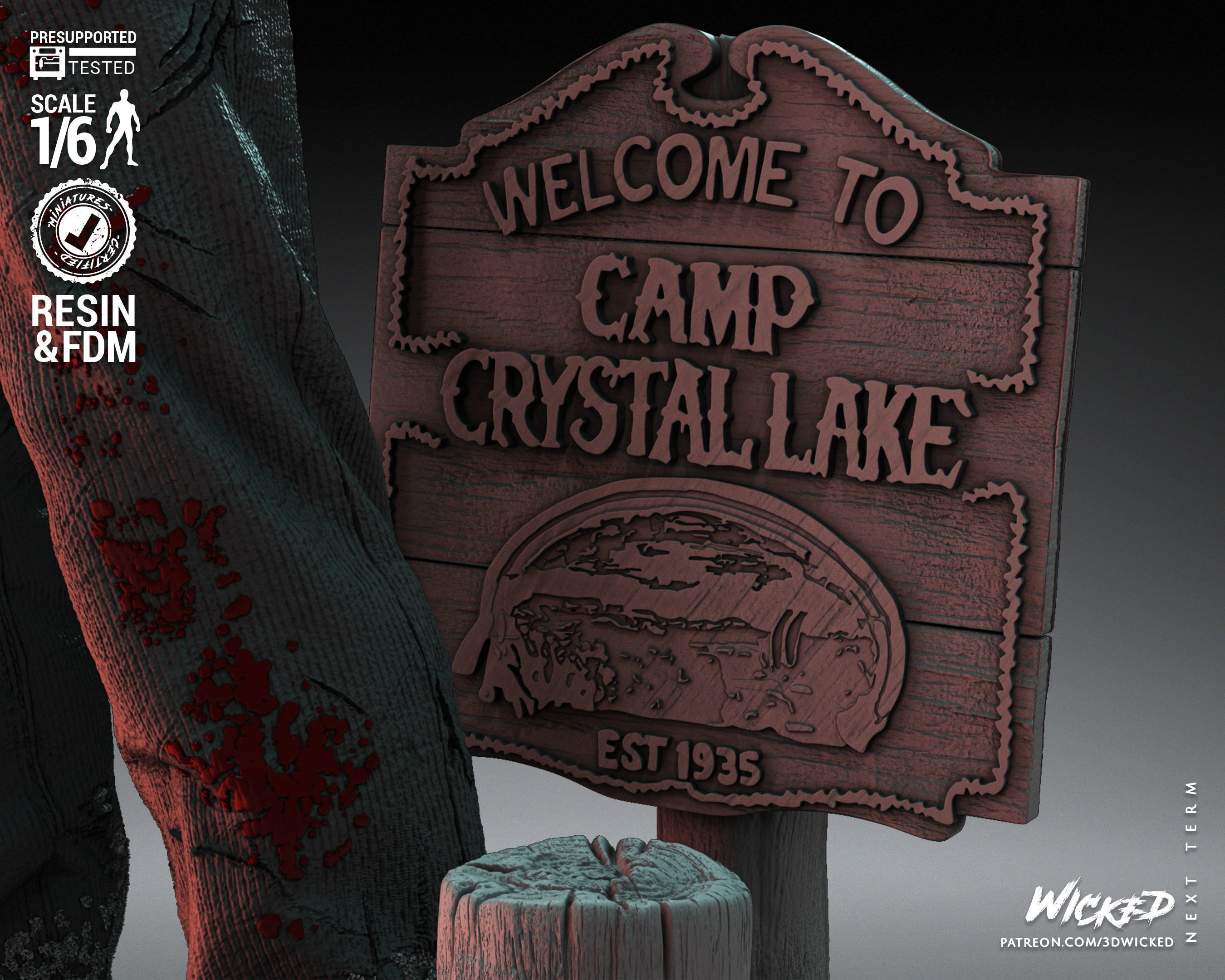 Wicked Horror Jason Sculpture Tested for 3D printing 3D print model_46