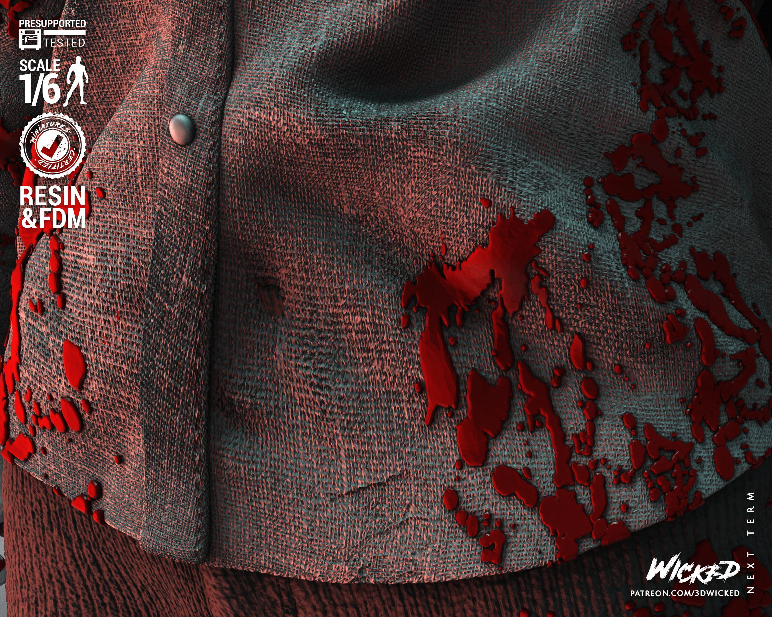 Wicked Horror Jason Sculpture Tested for 3D printing 3D print model_20