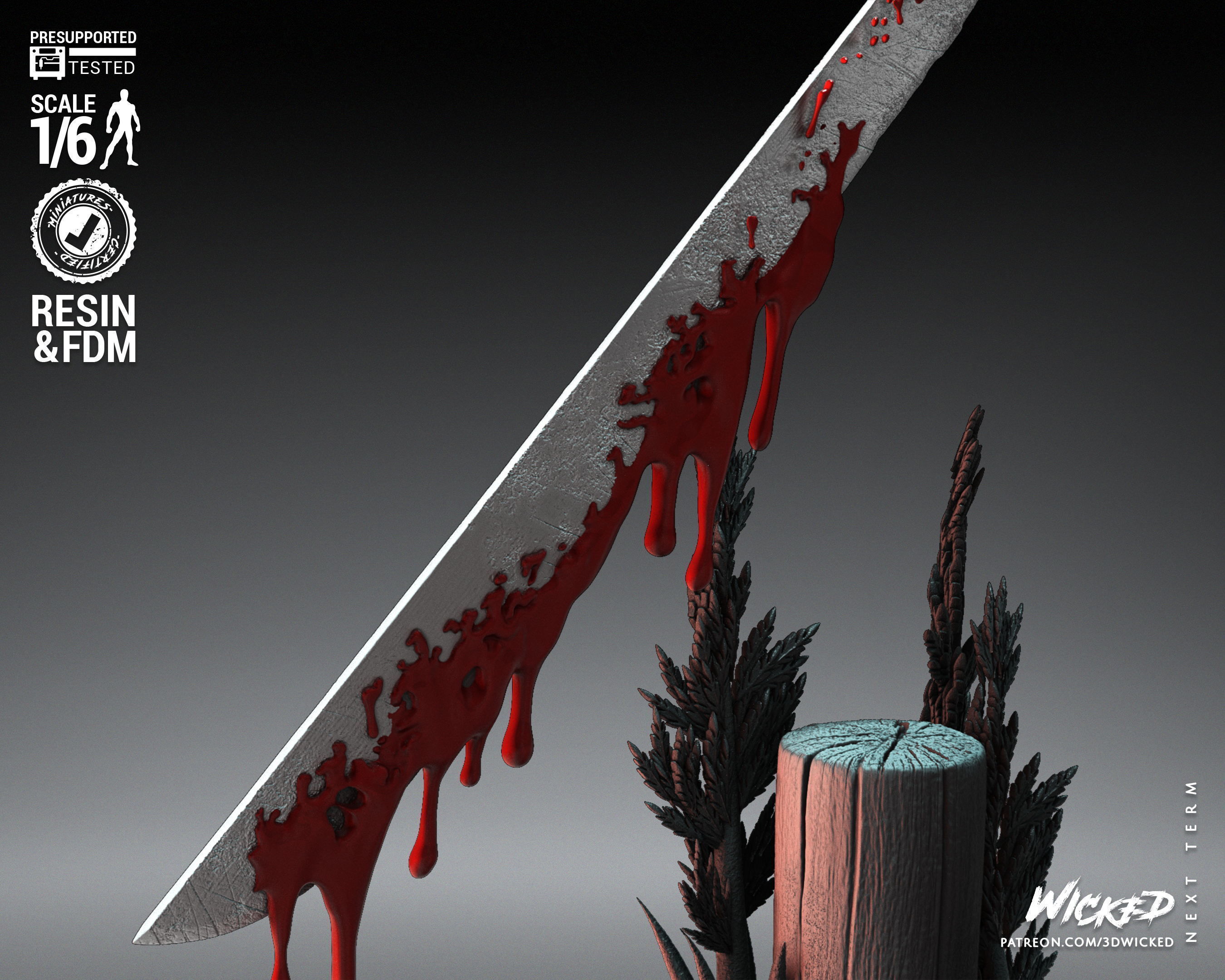 Wicked Horror Jason Sculpture Tested for 3D printing 3D print model_9