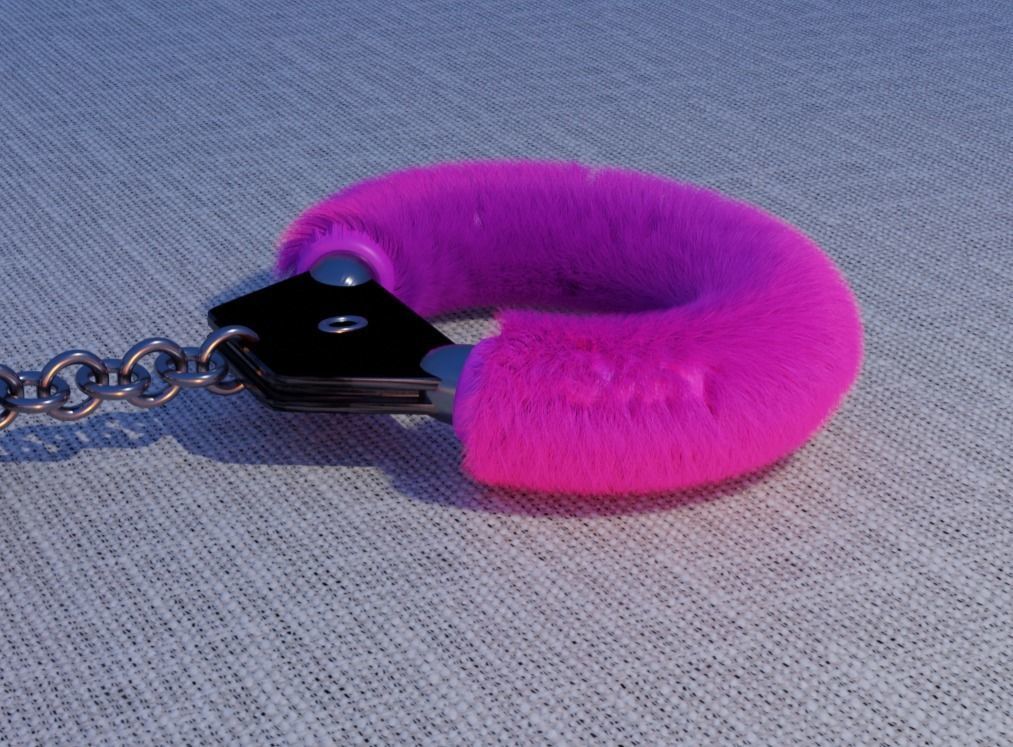 Handcuffs 3D model_3