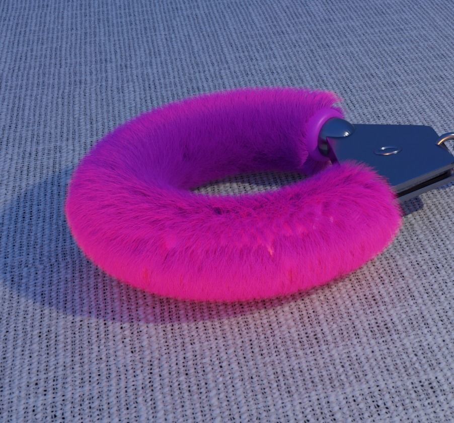 Handcuffs 3D model_2