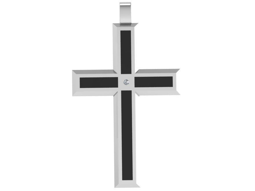 Cross Pendant 4458 3D print model_2