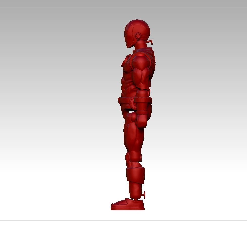 Iron Man - ARTICULATED ACTION FIGURE 100mm 3D print model_3