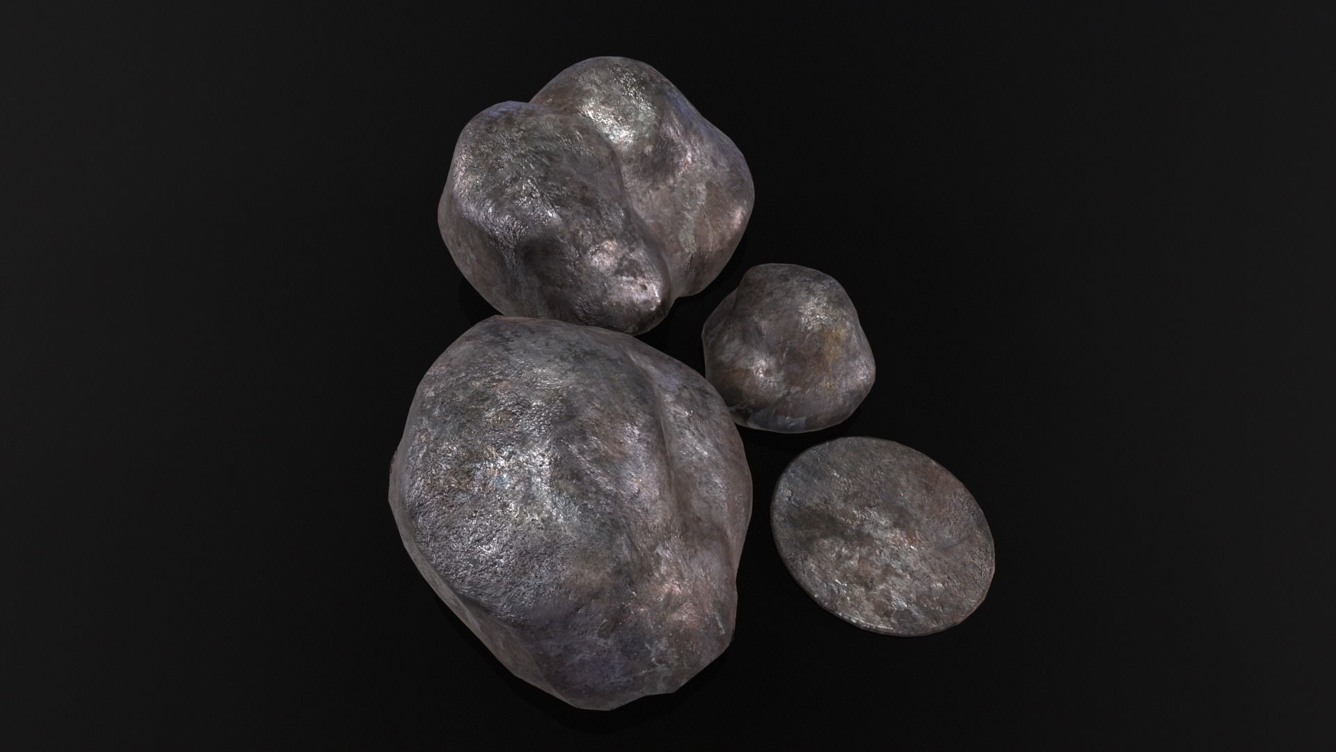 Raw Iron Low-poly 3D model_14