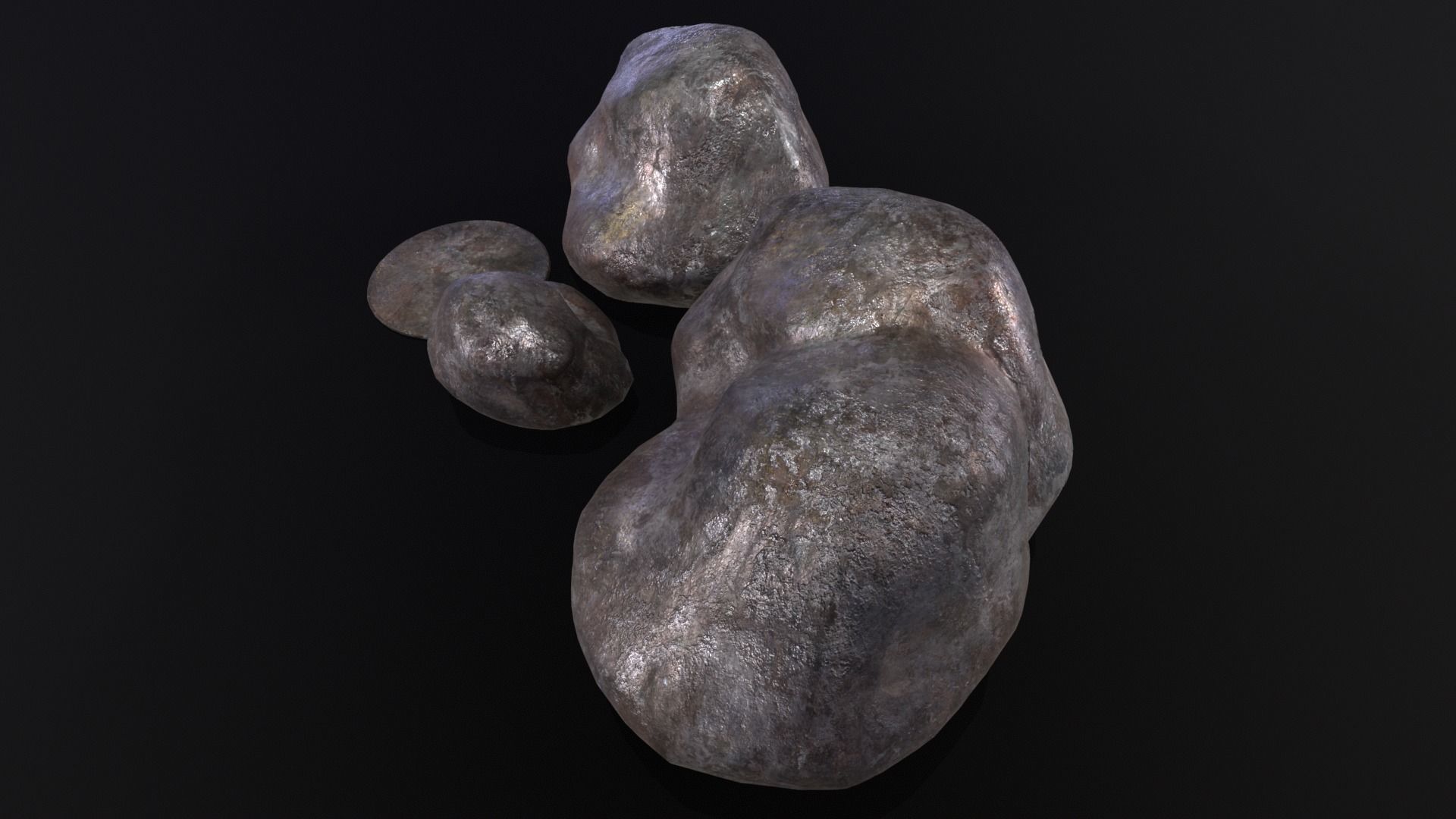 Raw Iron Low-poly 3D model_8