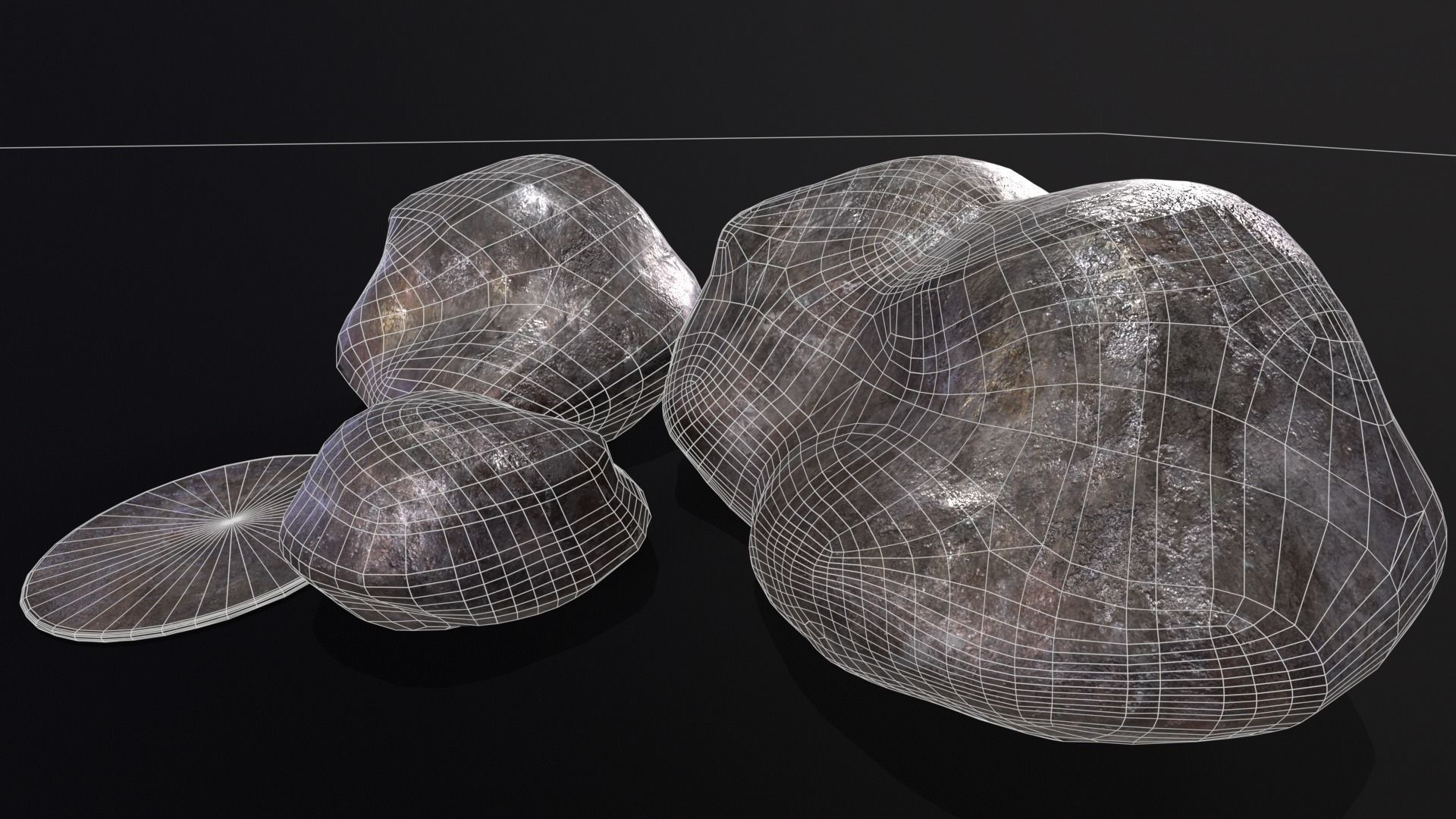 Raw Iron Low-poly 3D model_7