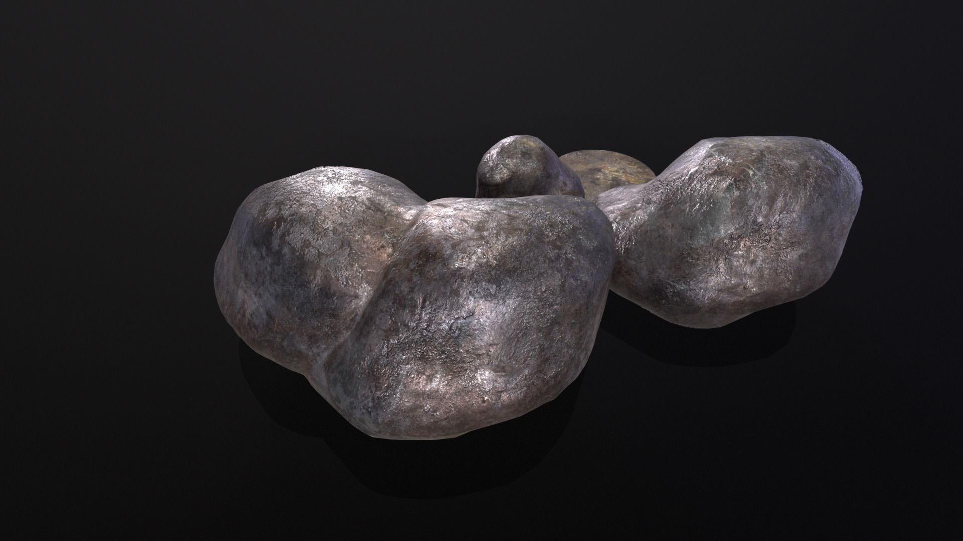 Raw Iron Low-poly 3D model_10
