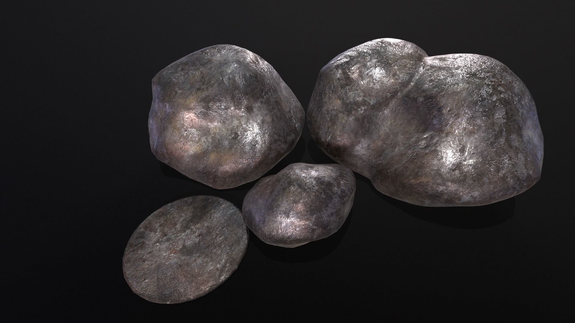 Raw Iron Low-poly 3D model_2