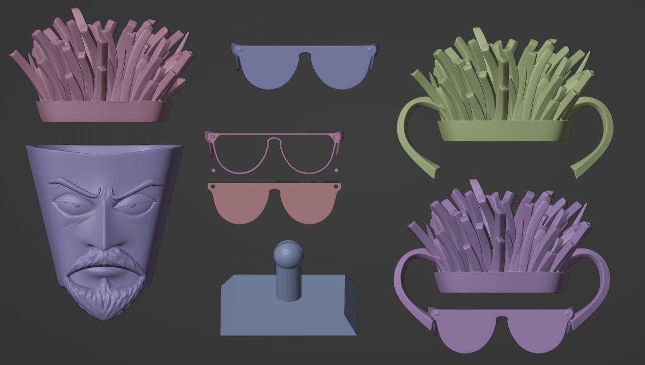 AquaTeen Hunger Force Frylock 3D print model_4