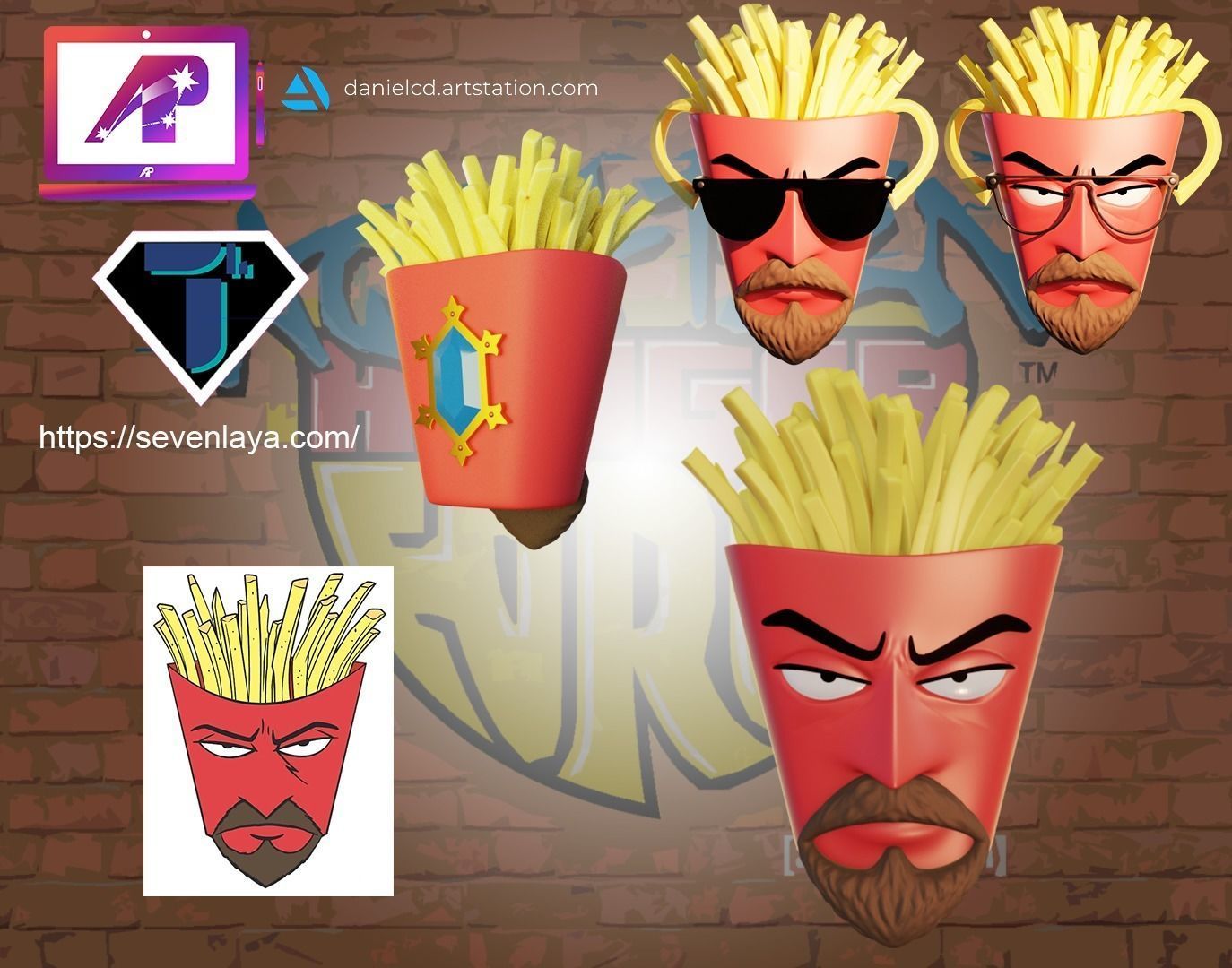 AquaTeen Hunger Force Frylock 3D print model_1
